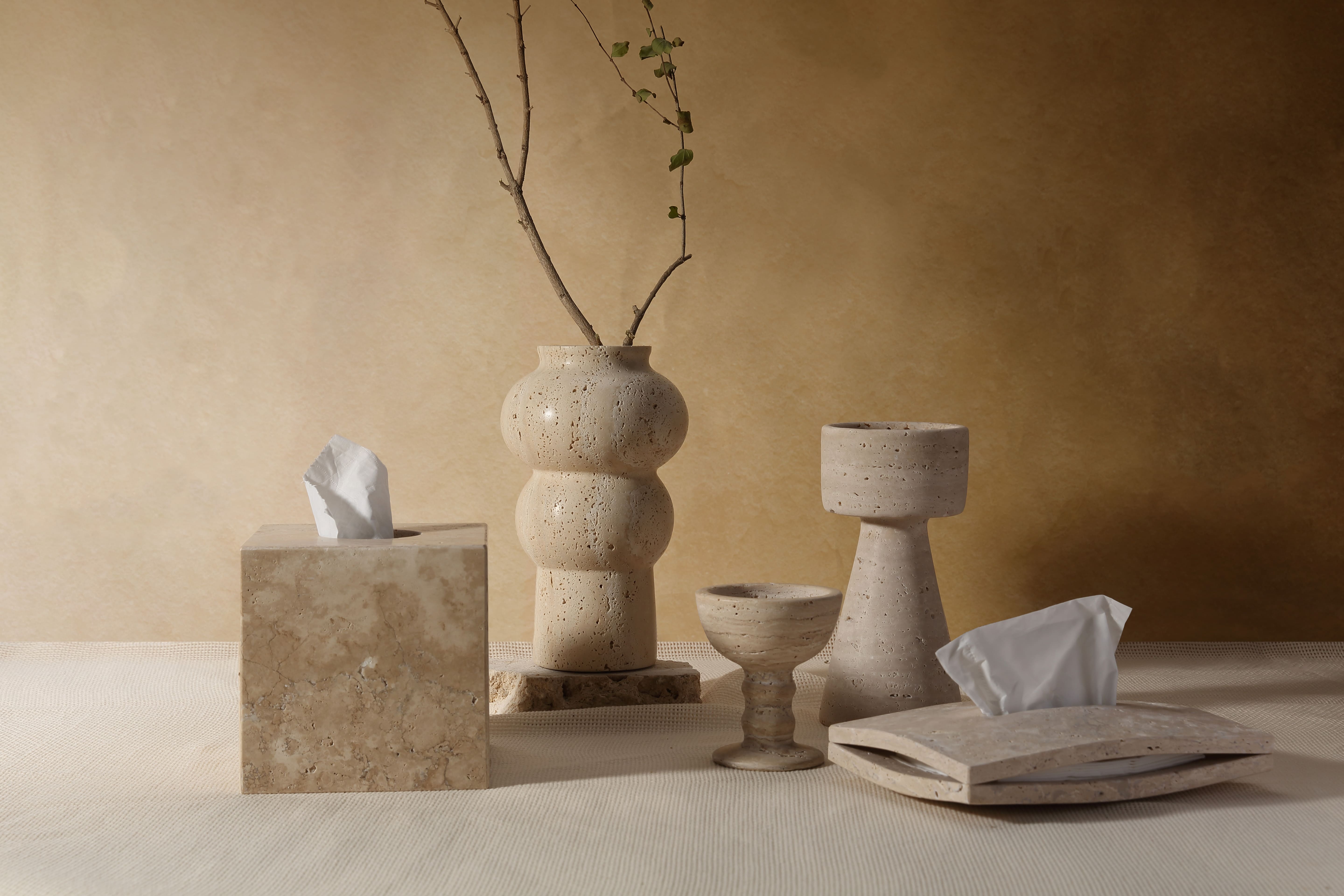 Koville natural stone incense holder and luxury home fragrance decor