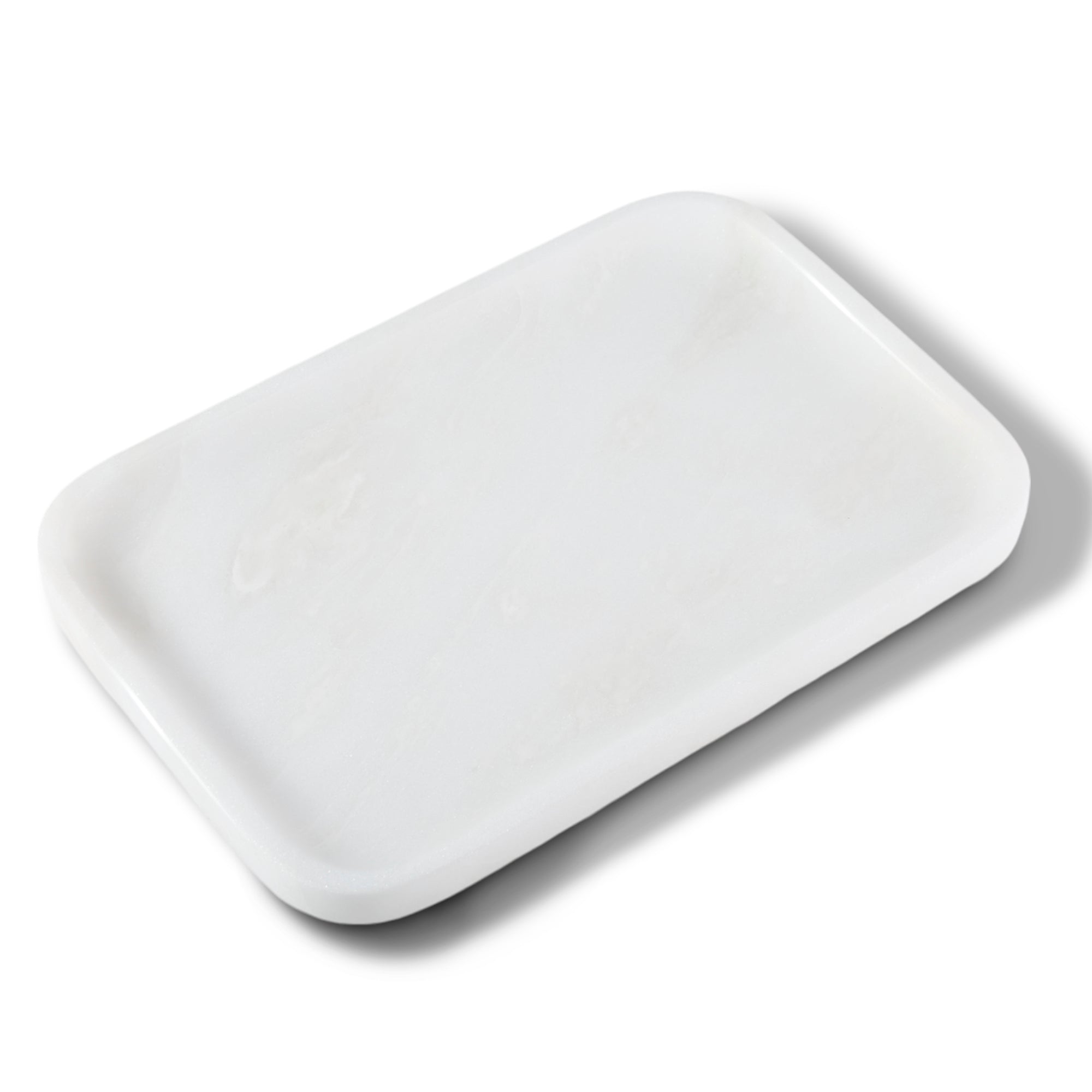 Rectangular Marble Tray - Marble (Namib Bianco)