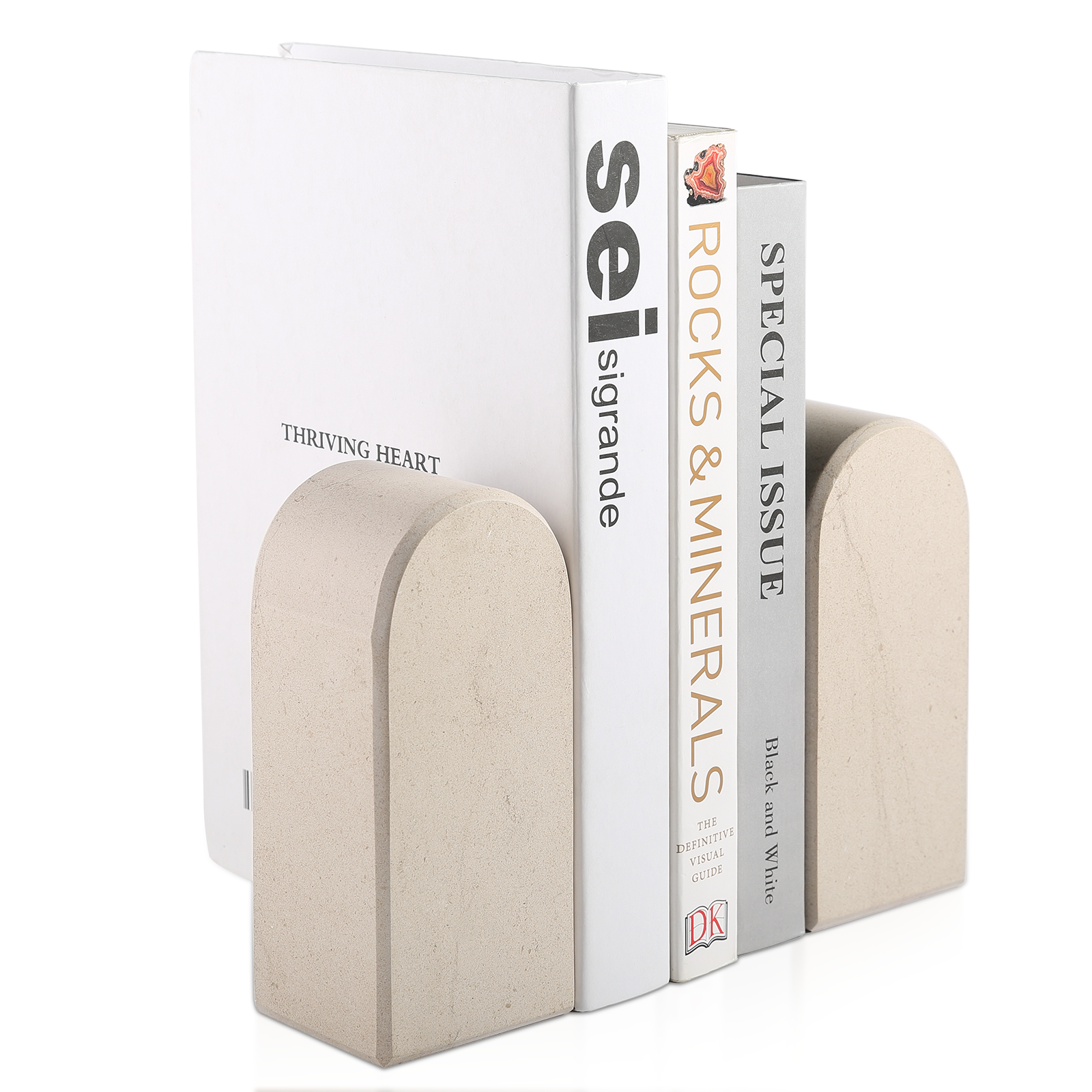 Triumphal Arch Bookends Medium - Marble (Moleanos Beige)
