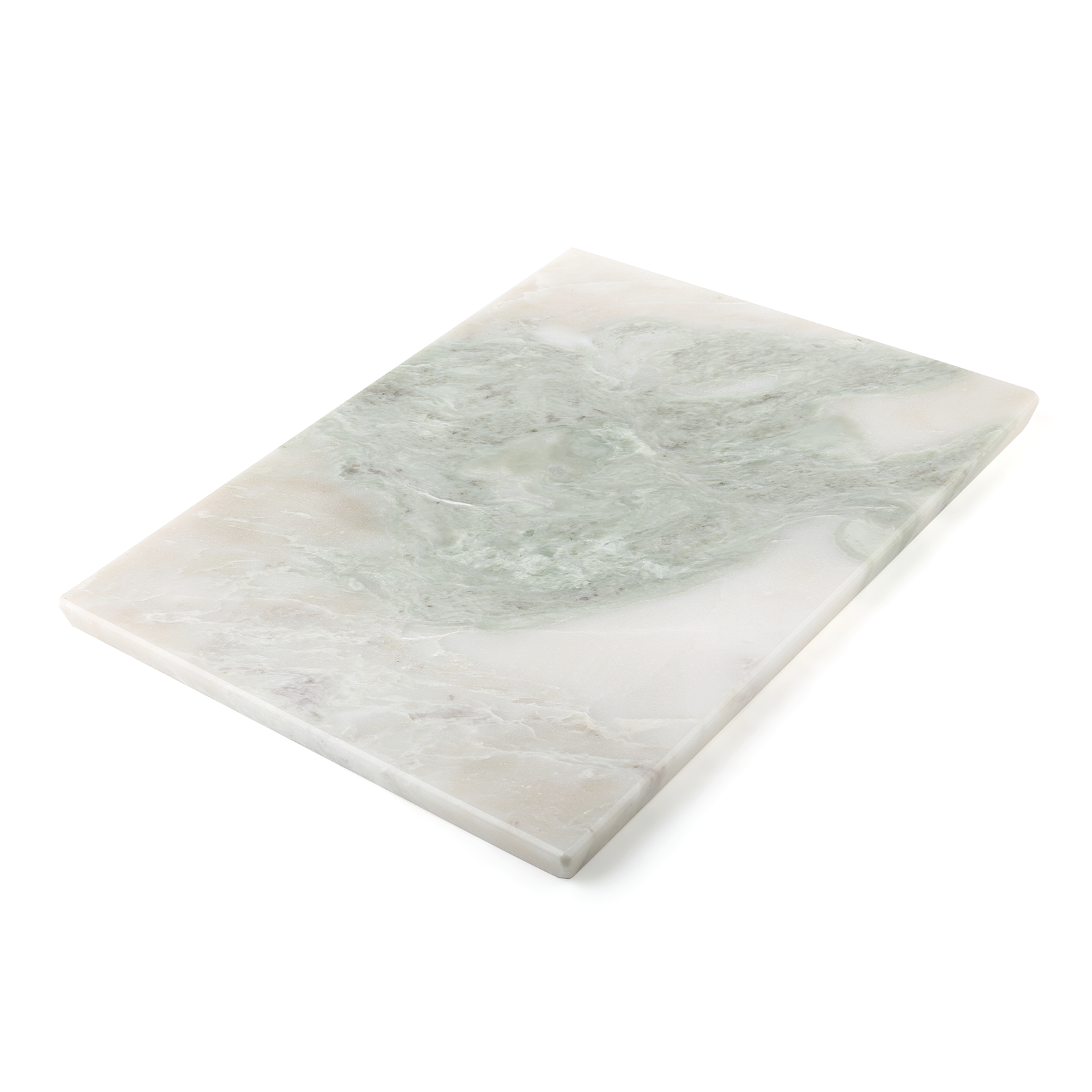 Koville Natural Marble 12" Rectangle Pastry Board-Bianco Palomino