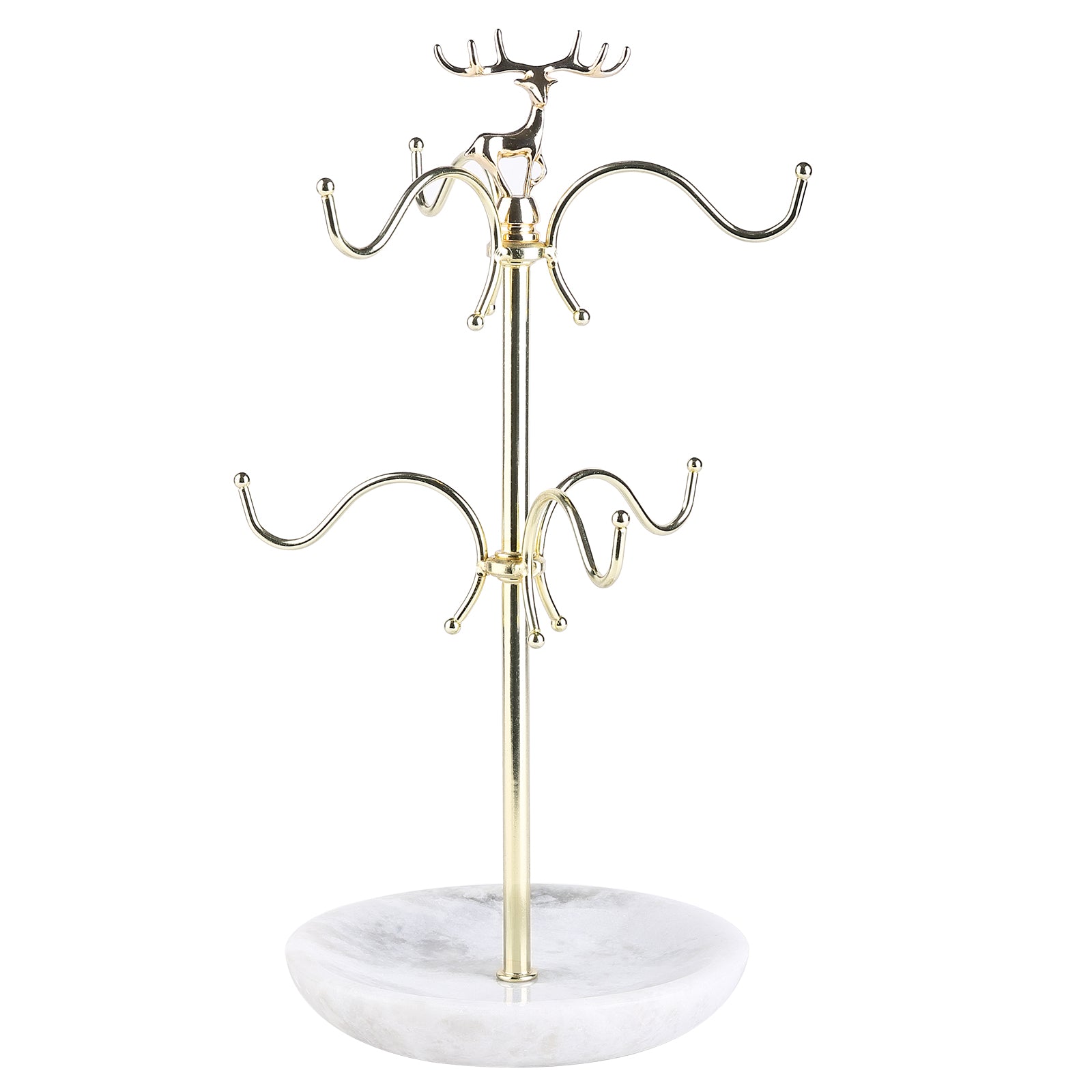 Koville Natural White Marble Base Mug Holder-Namib Fantasy