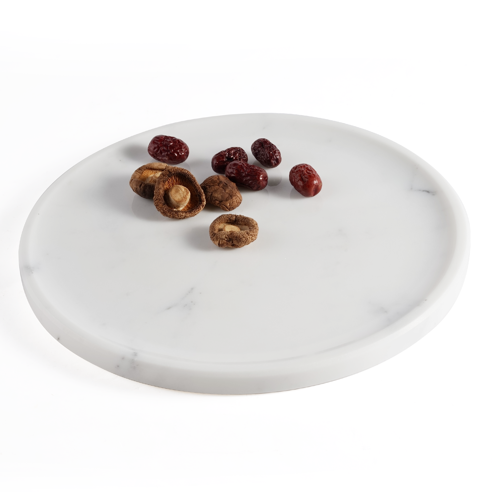 Round Serving Tray - Marble (Statuario)