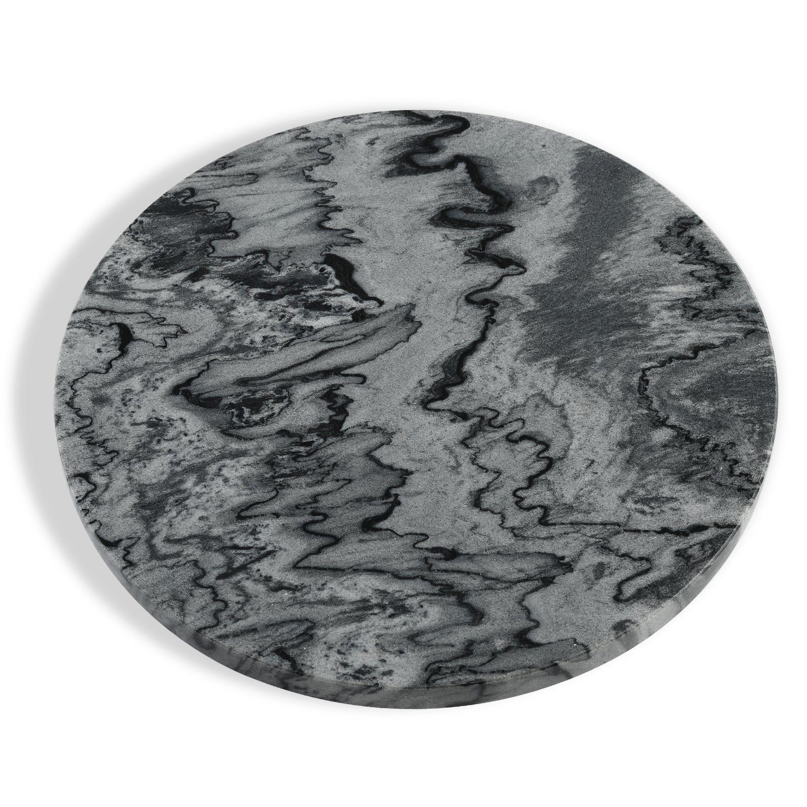 Round Pastry Board - Marble (Monte Grigio)