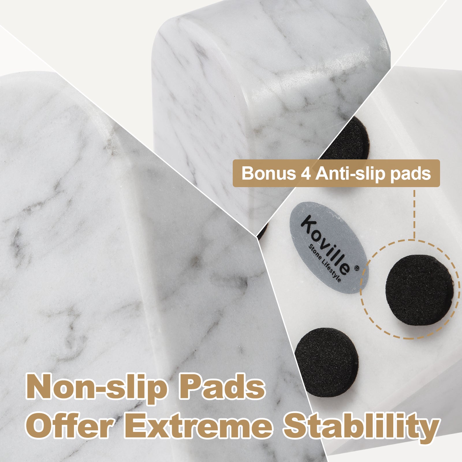 Triumphal Arch Bookends Medium - Marble (Bianco Carrara)