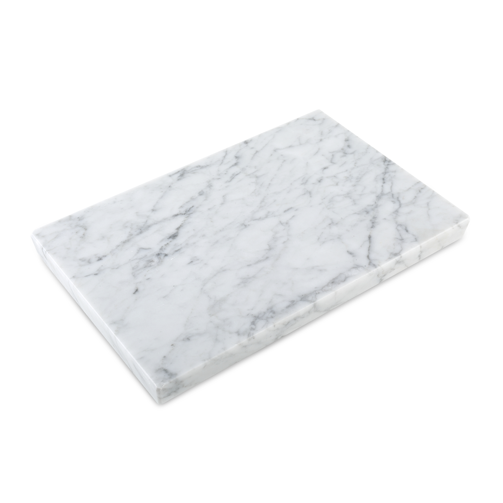 Koville Natural Marble Rectangle Pastry Board-Bianco Carrara