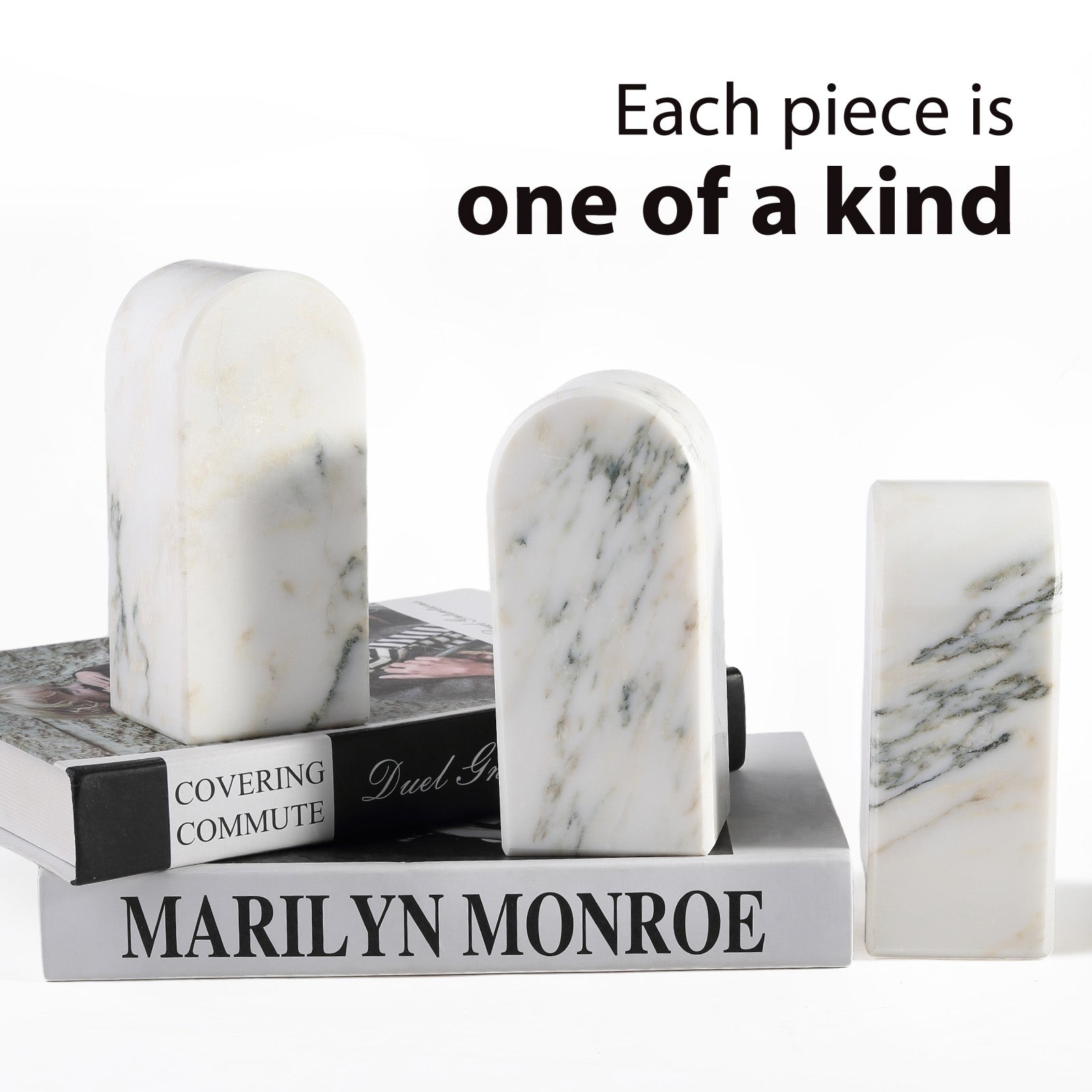 Triumphal Arch Bookends Medium - Marble (Oriental Calacatta)