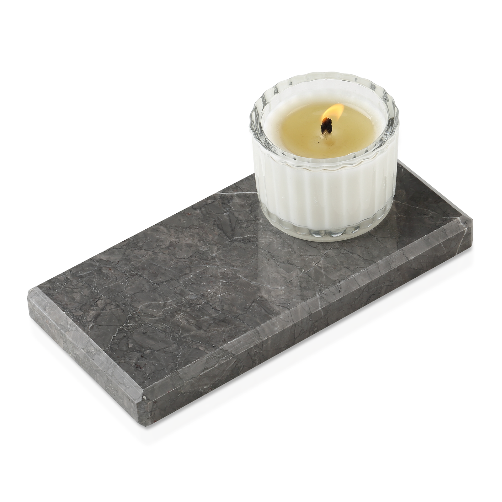 Rectangular Serving Tray - Marble (Cambodia Grey)