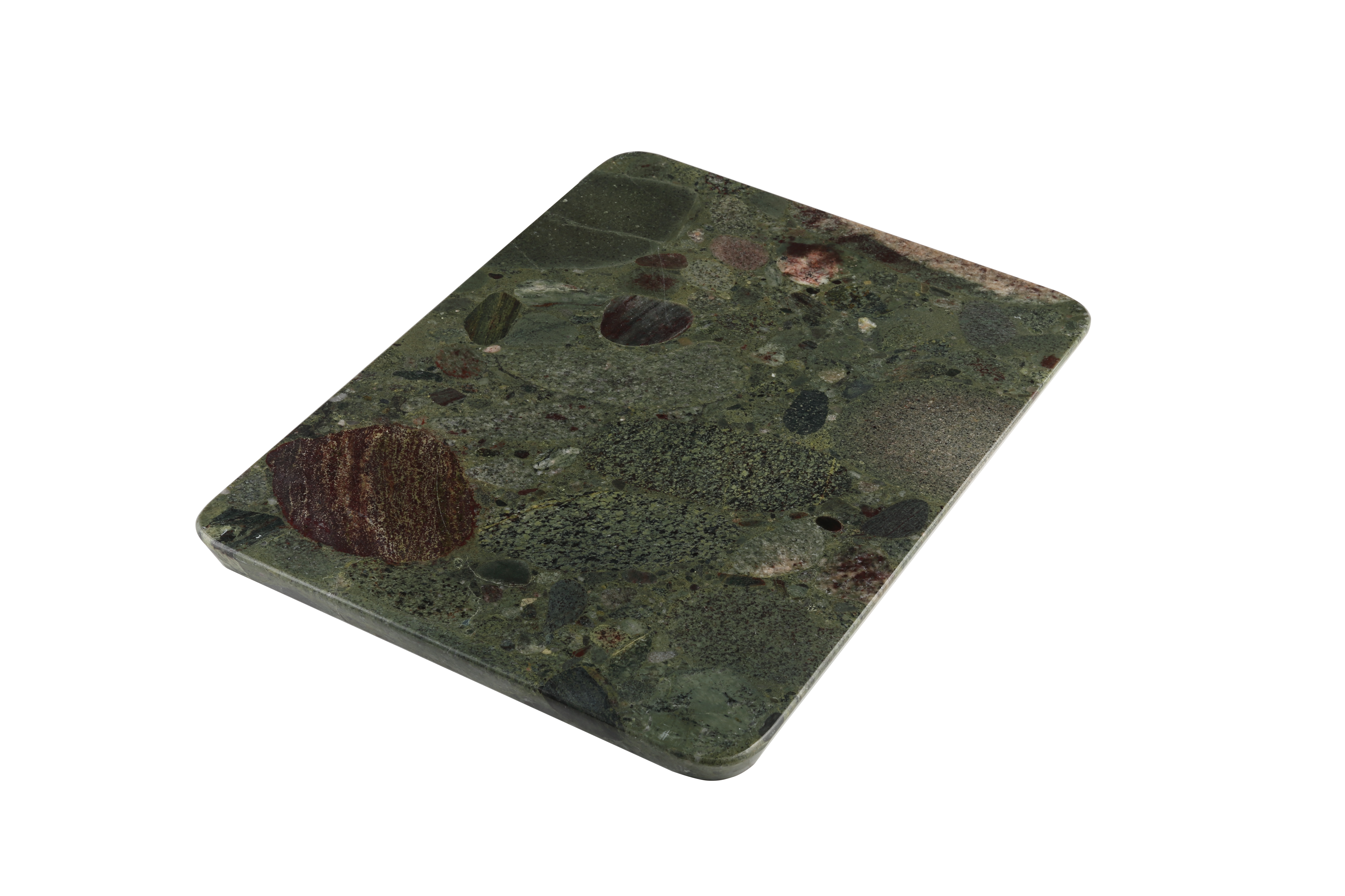 Koville Natural Granite Rectangle Pastry Board-Twister Green
