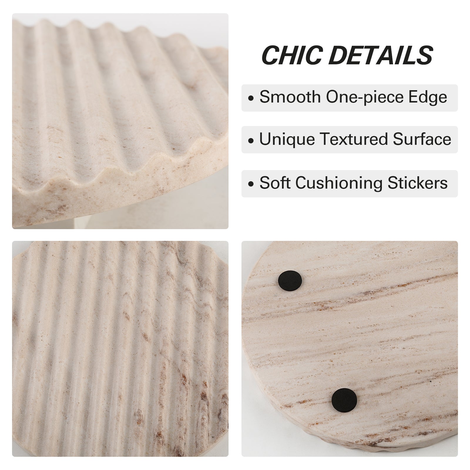 Round Tray - Marble (Palissandro Classico)