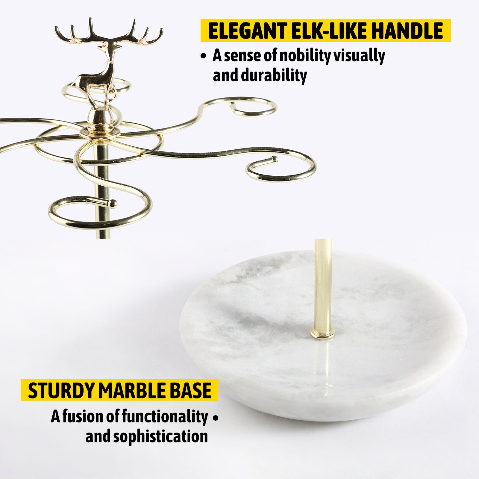 Stemware Rack - Marble (Namib Fantasy)