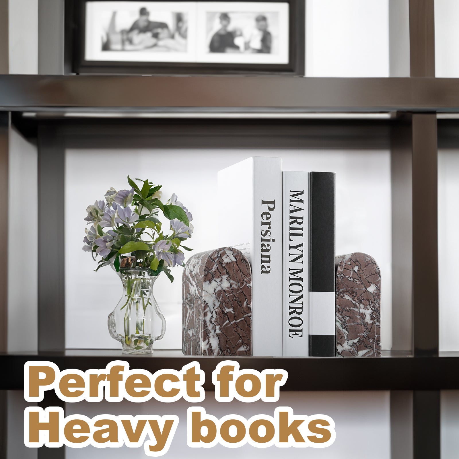 Triumphal Arch Bookends Large - Granite (Leopard)