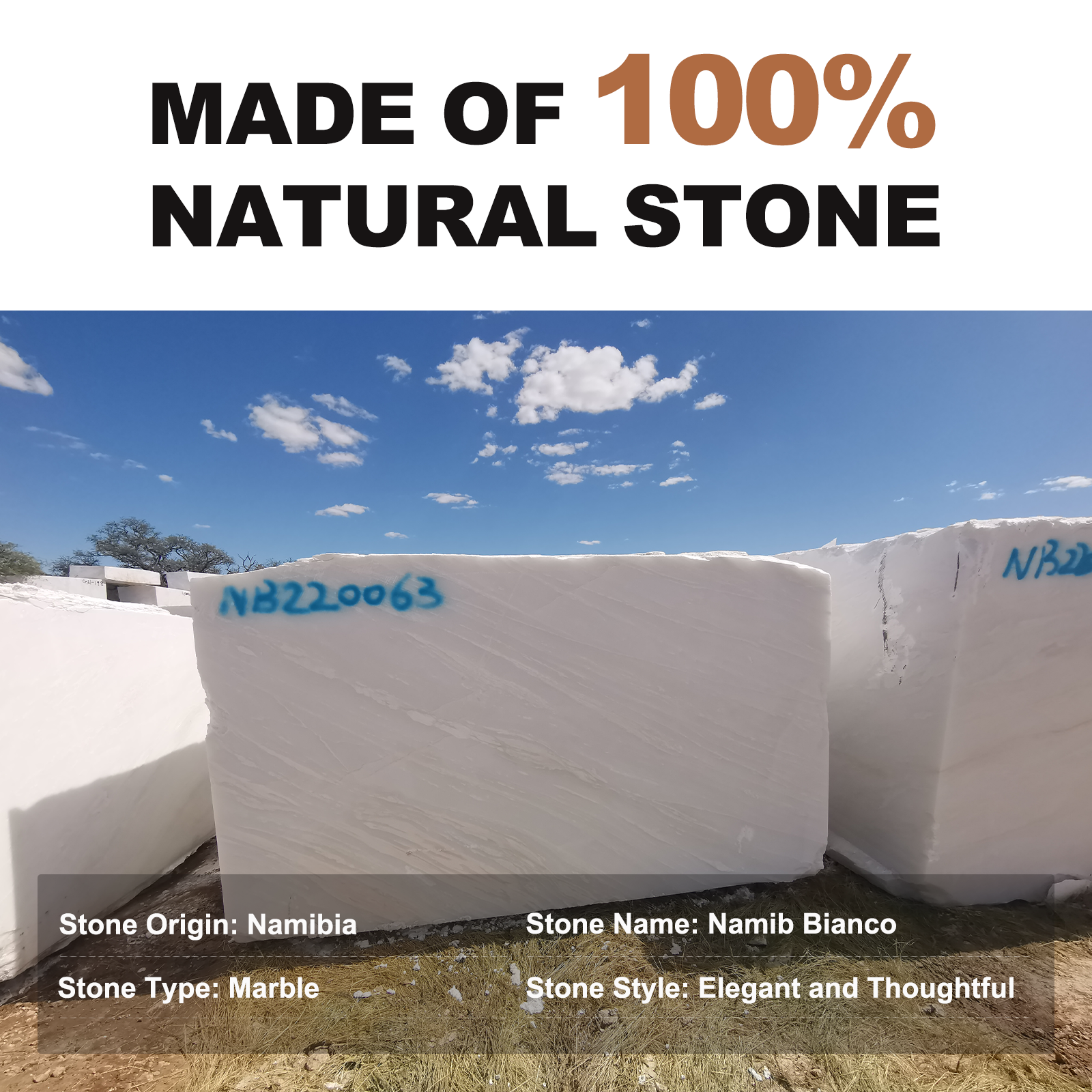 Koville Natural Marble Round Pastry Board-Namib Bianco