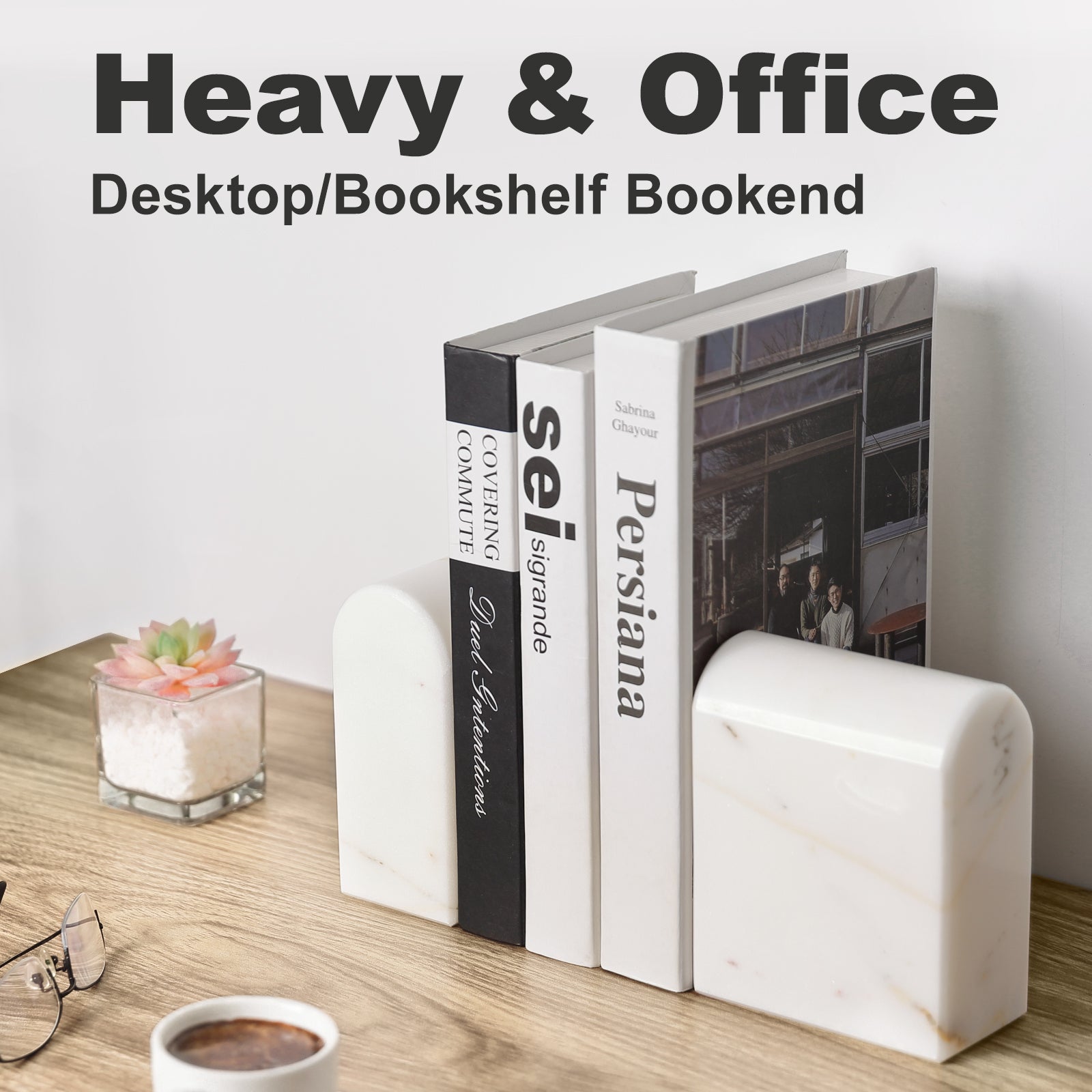 Triumphal Arch Bookends Large - Marble (Golden Calacatta)