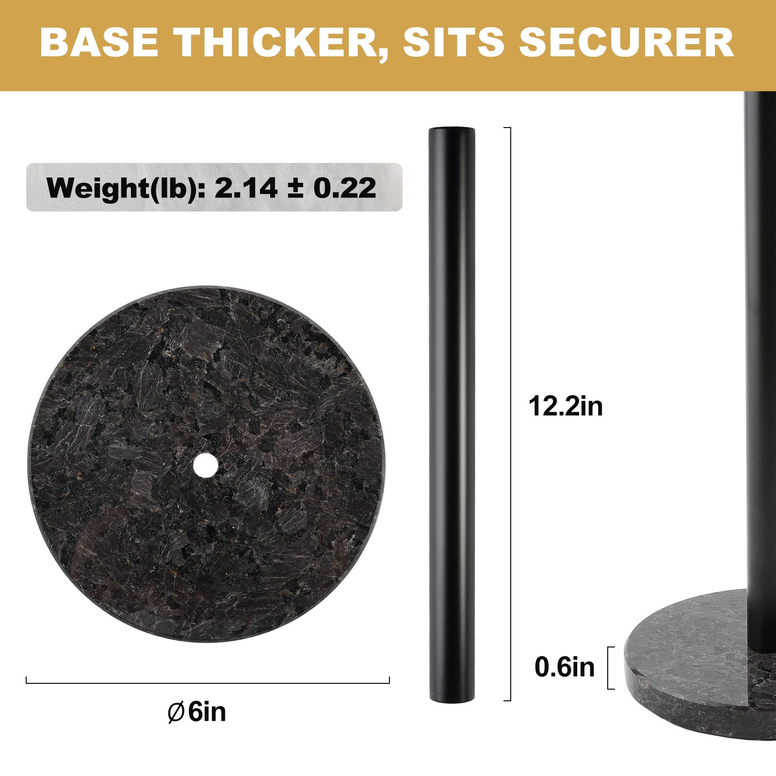 Paper Towel Holder-Black Pearl