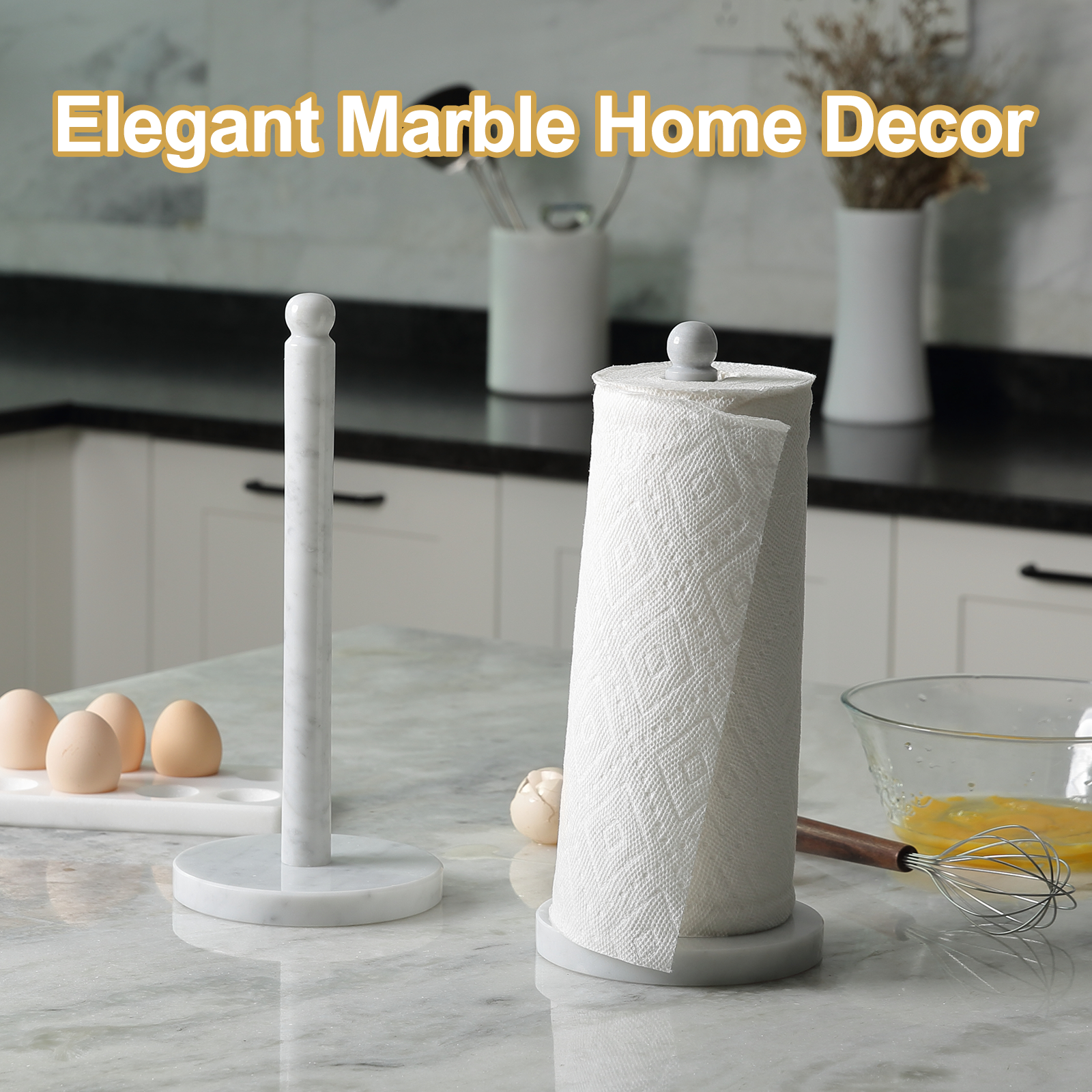 Paper Towel Holder - Marble (Bianco Carrara)