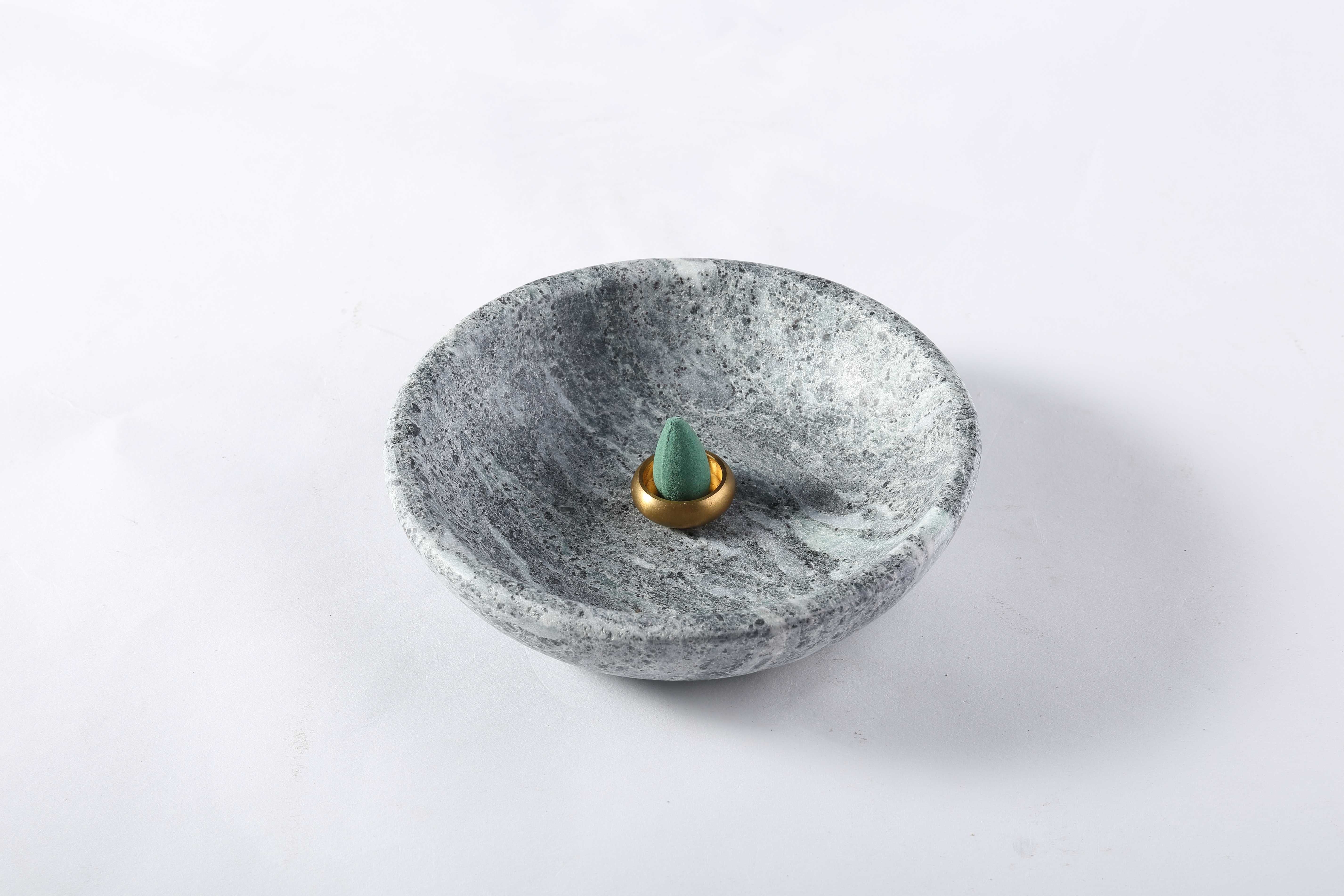 Koville Green Stone Incense Holders – Resonance with Nature