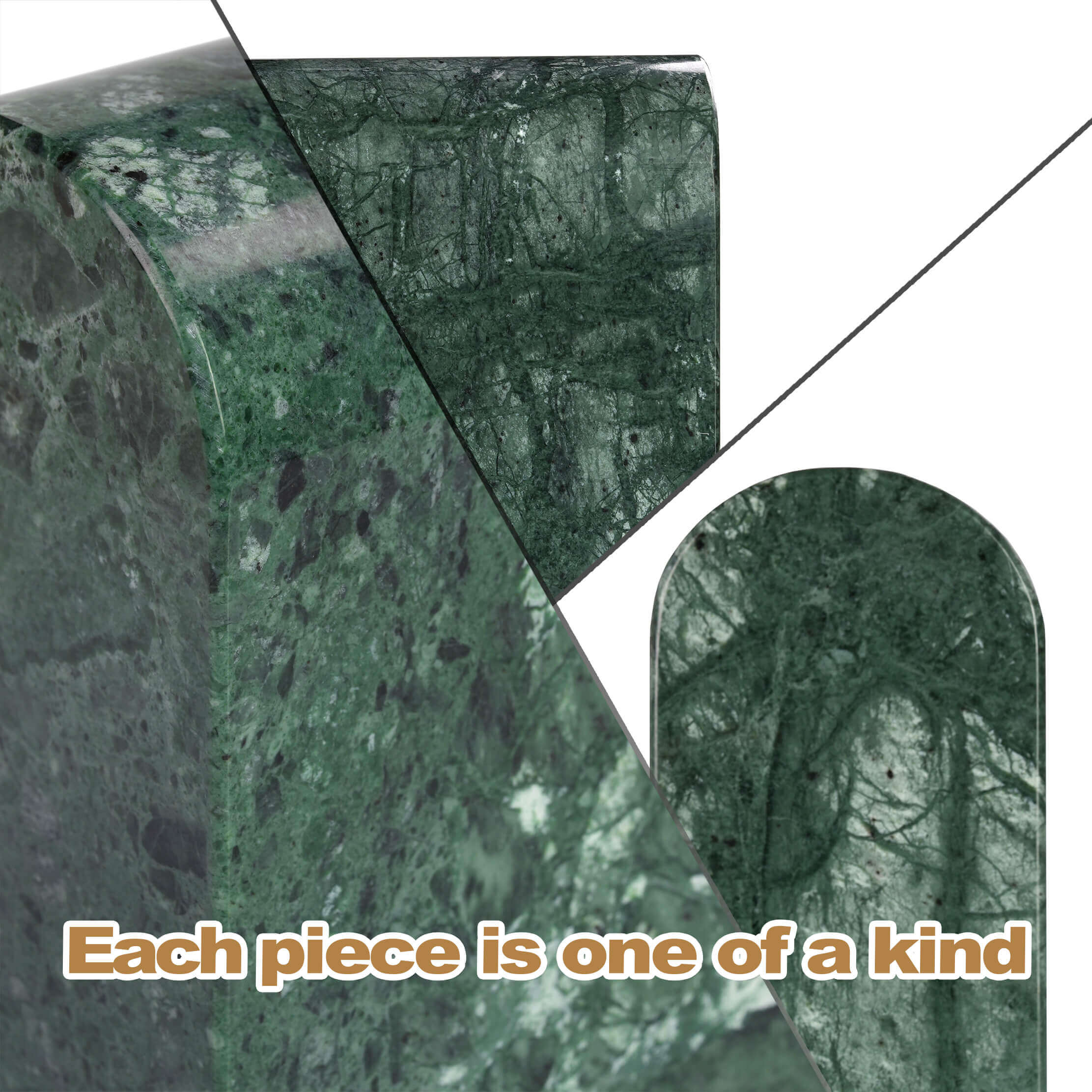 Koville-13lbs-Luxury-Marble-Bookends-Heavy-Duty-Book-Holders-Indian-Green