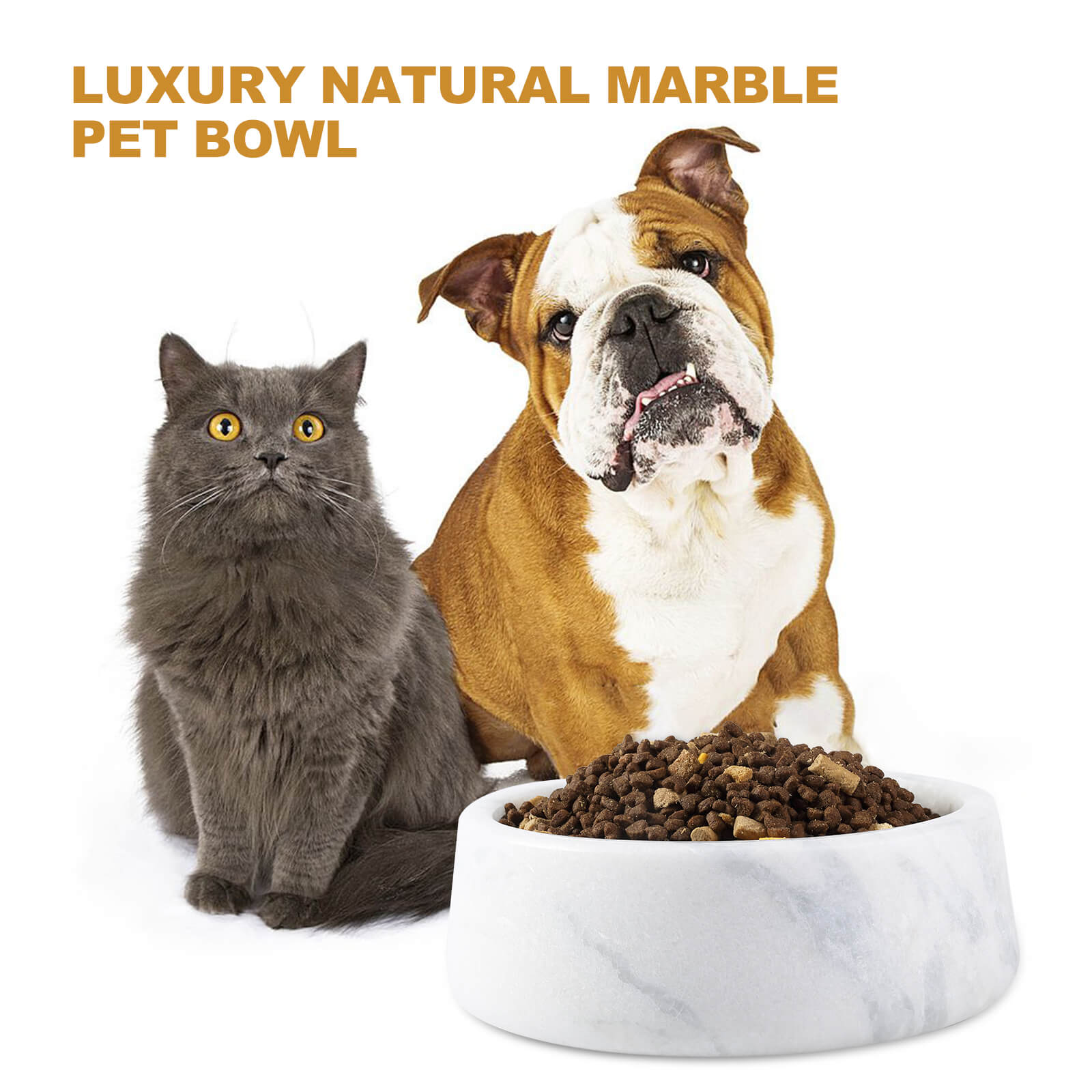 Dog Bowl - Marble (Namib Fantasy)