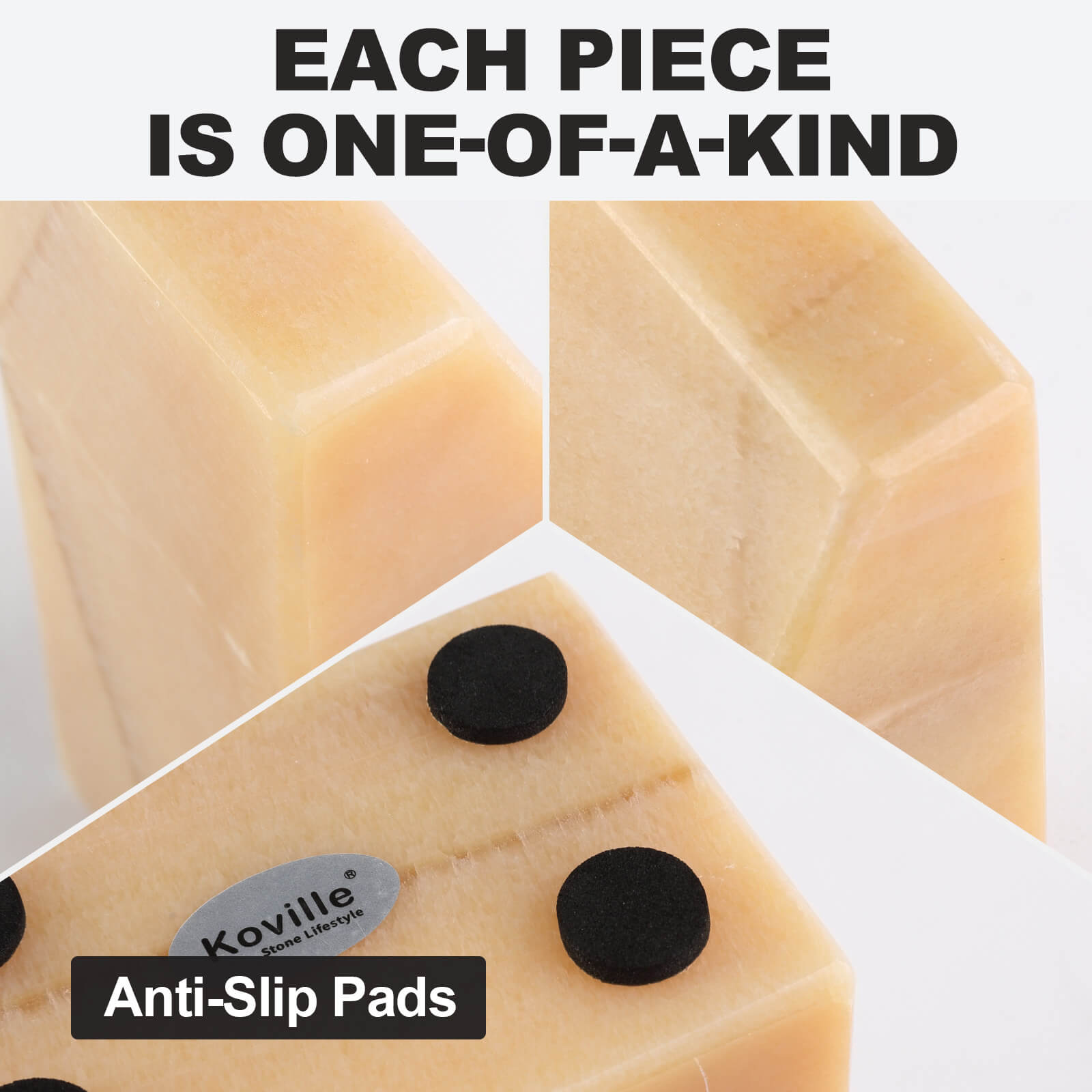 Koville-7lbs-Trapezoid-Marble-Bookends-Mexico-Onyx-Book-Holders