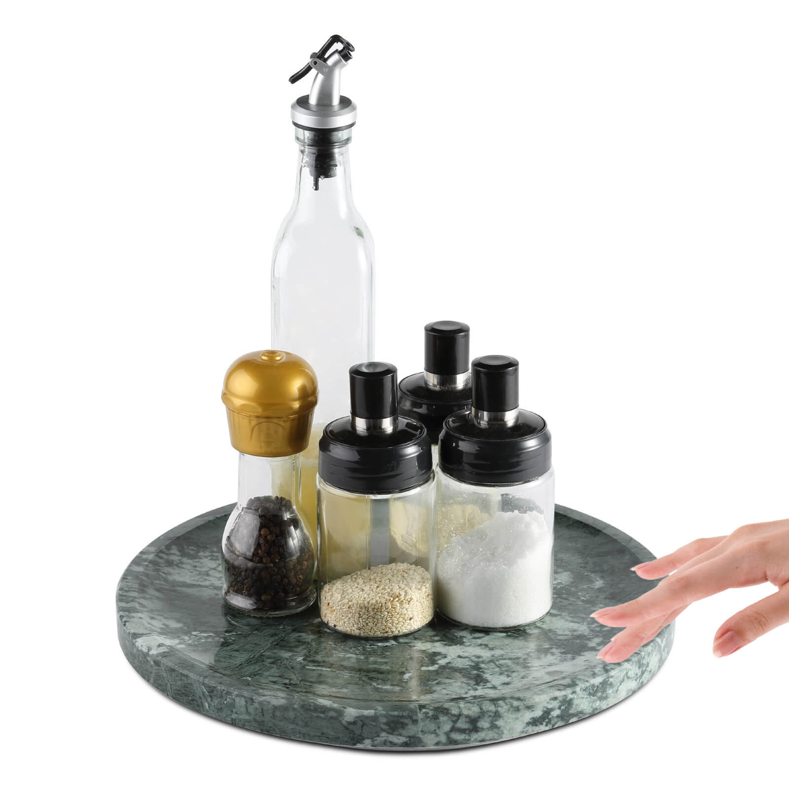 Koville-Lazy-Susan-Rotating-Turntable-Organizer-for-Kitchen-Verde-Remeggiato