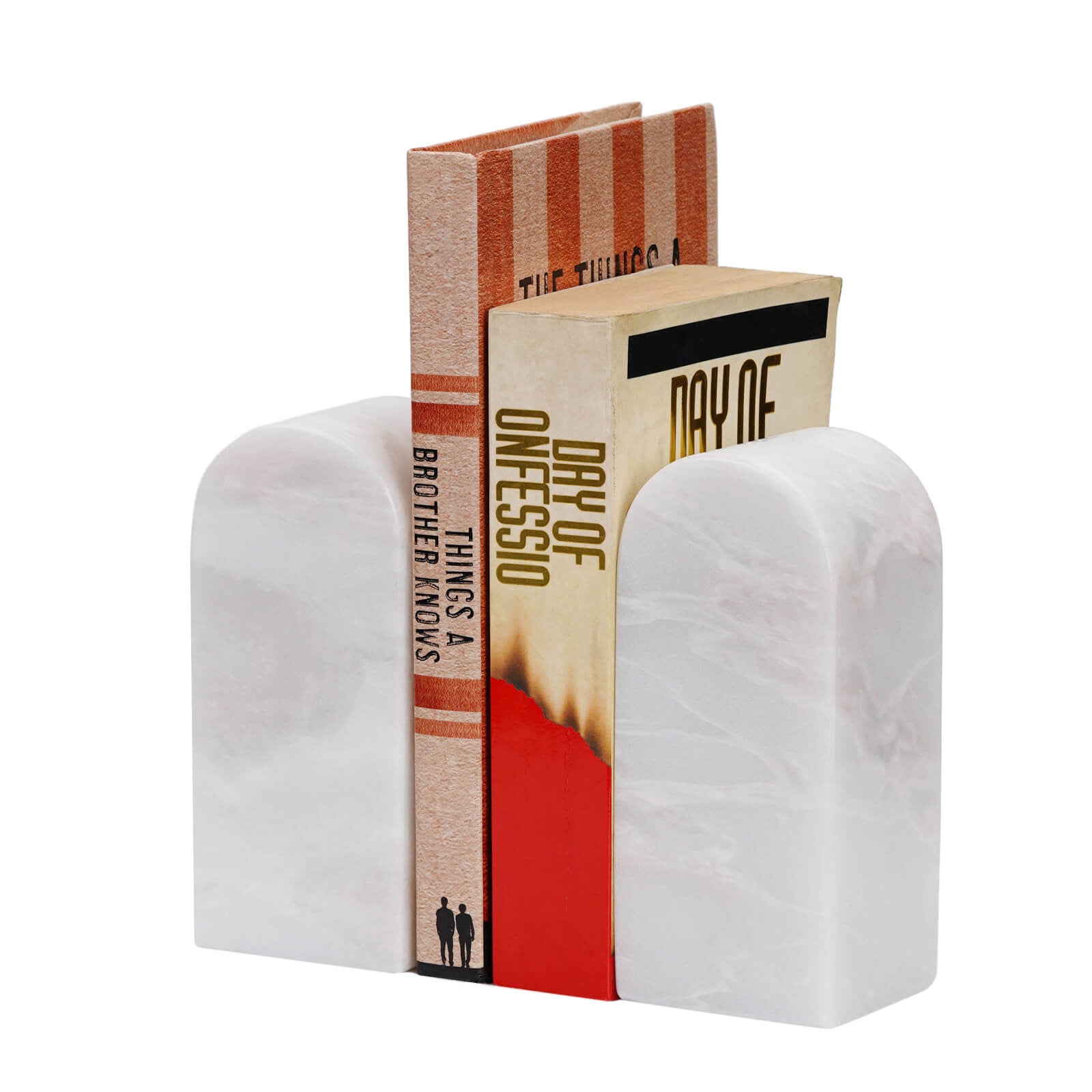 Koville-Luxury-African-Marble-Bookends-7lbs-Heavy-Duty-Book-Holders