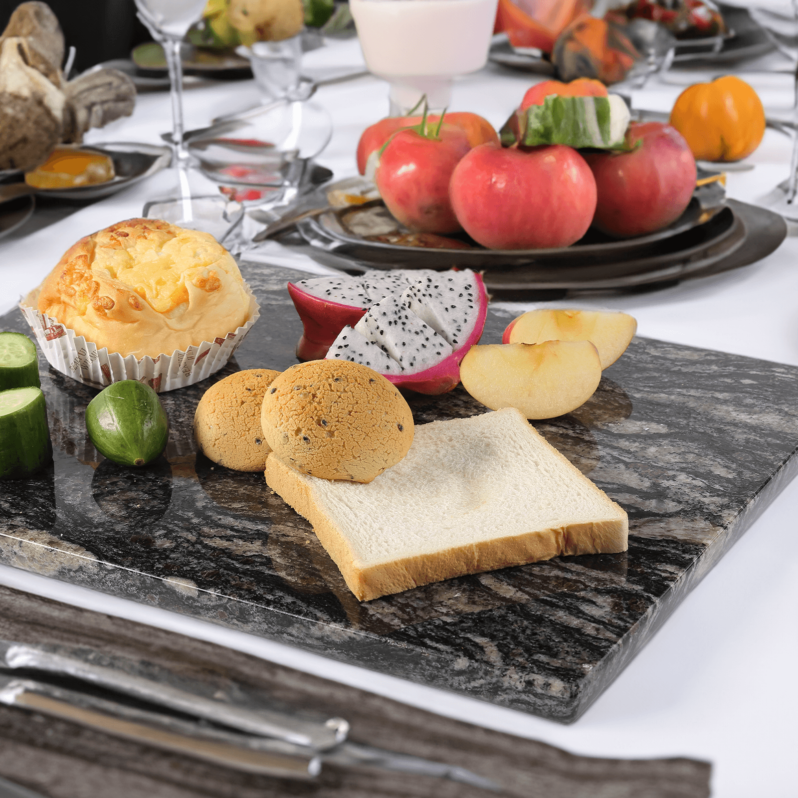 Koville-Luxury-Marble-Cutting-Board-16x12in-Blue-Fantasy-Marble-Slab