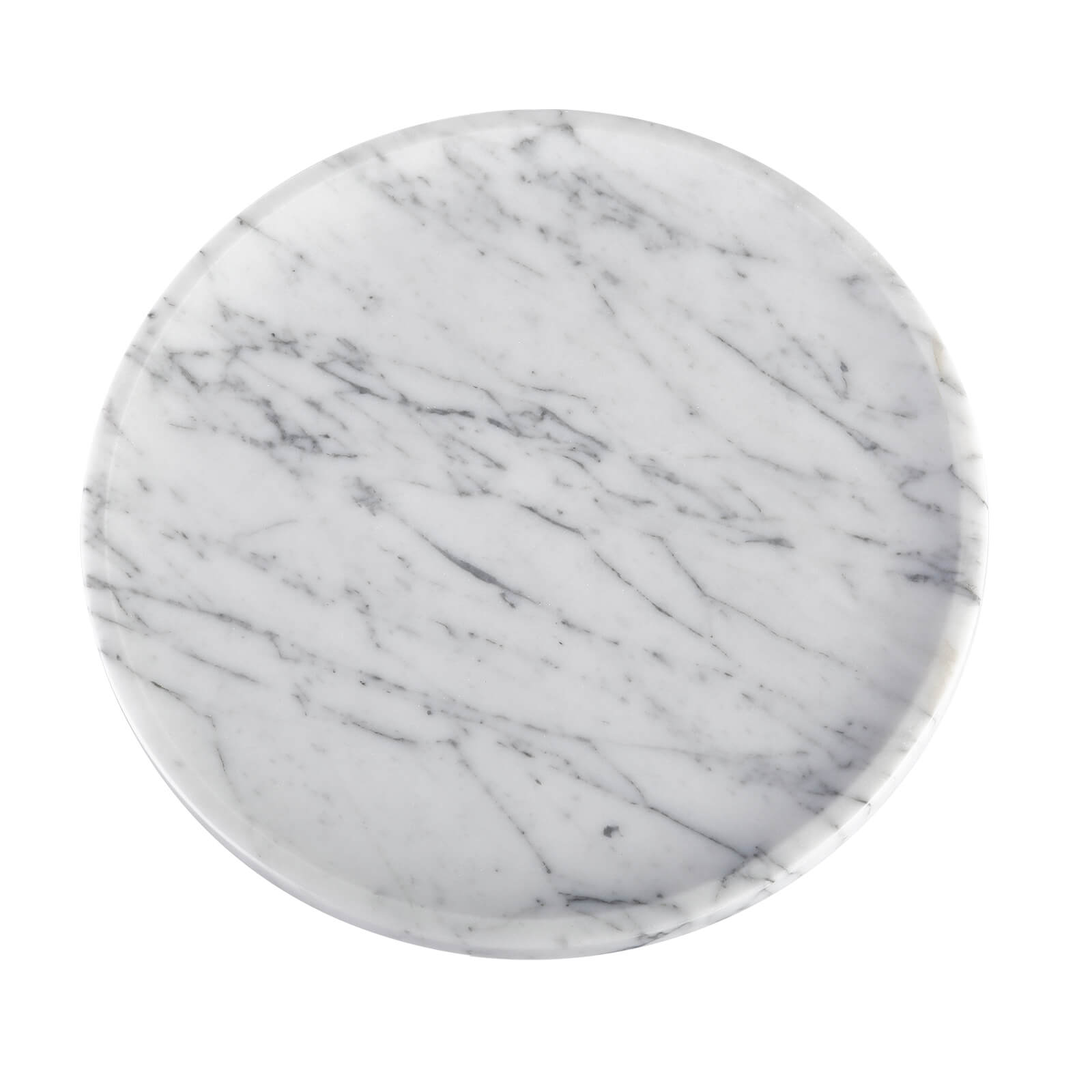 Round Serving Tray - Marble (Bianco Carrara)
