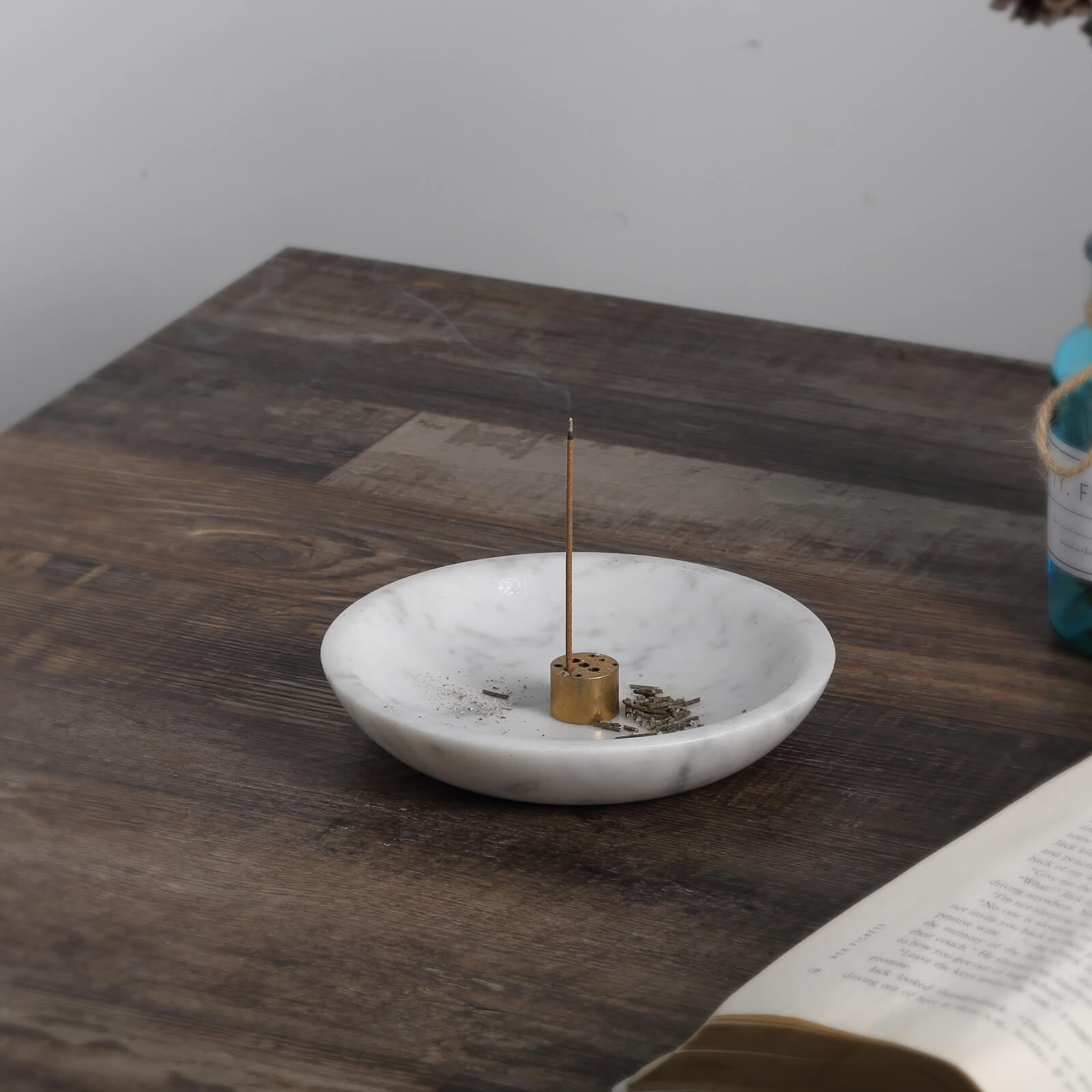 Koville-Marble-Incense-Holder-Elegant-Sturdy-Bianco-Carrara-Incense-Burner