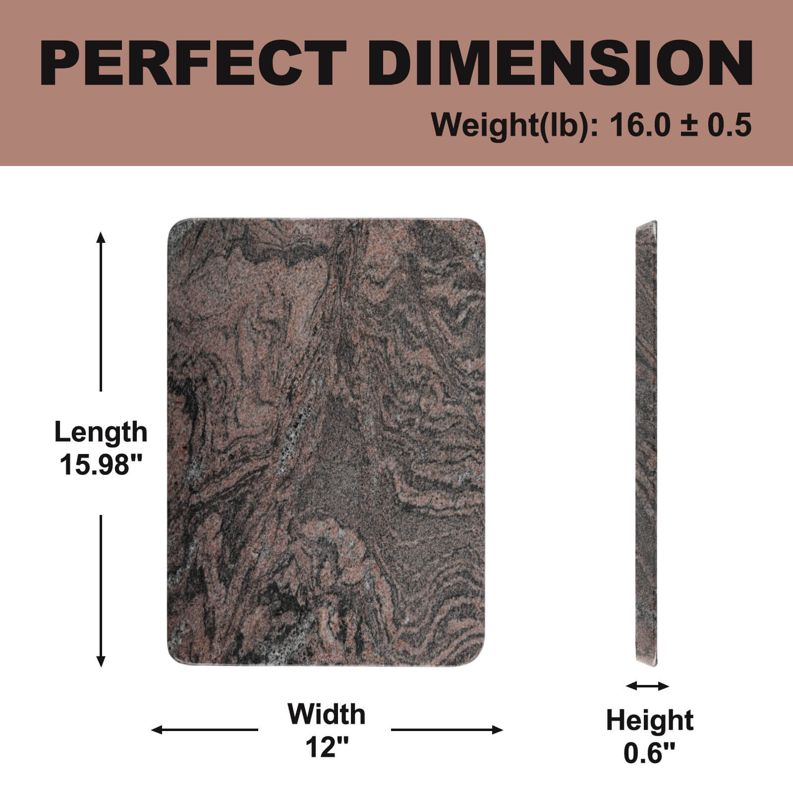 Cutting Board Medium - Granite (Paradiso)