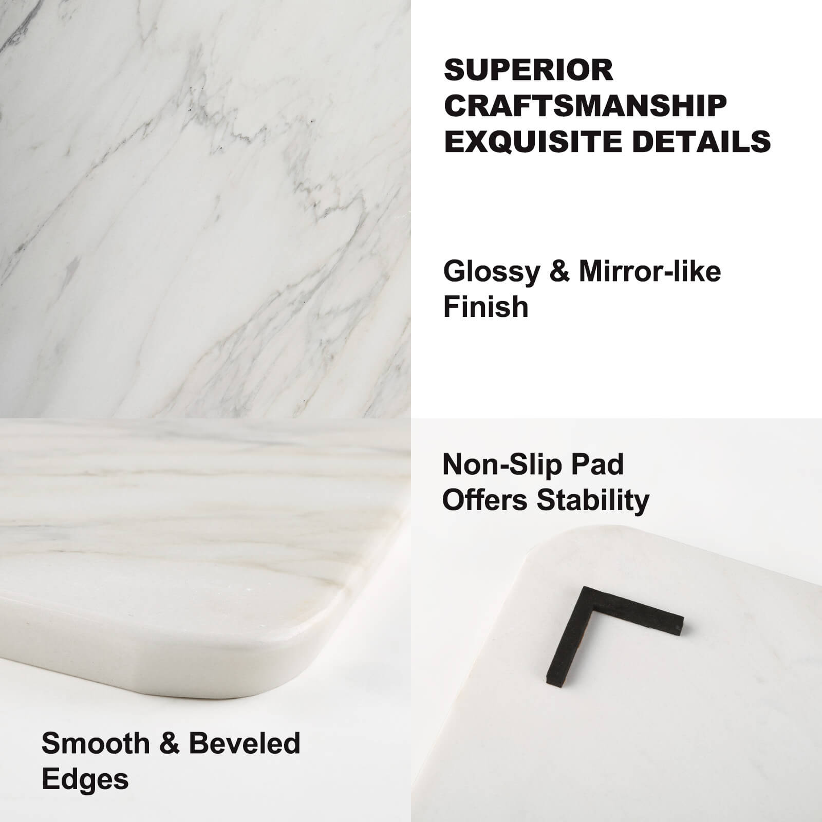 Cutting Board Medium - Marble (Arabescato)