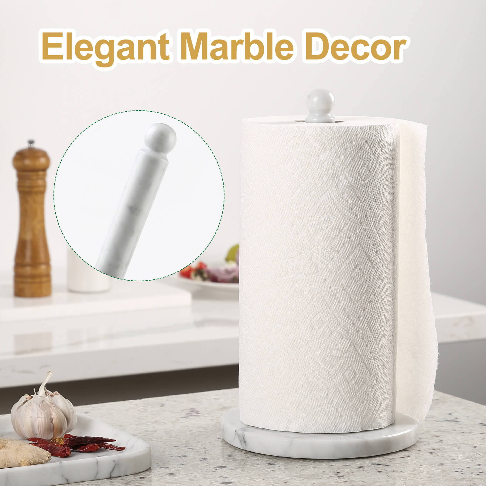 Koville-Nature-Marble-Paper-Towel-Holder-Bianco-Carrara-Kitchen-Rolls-Holder