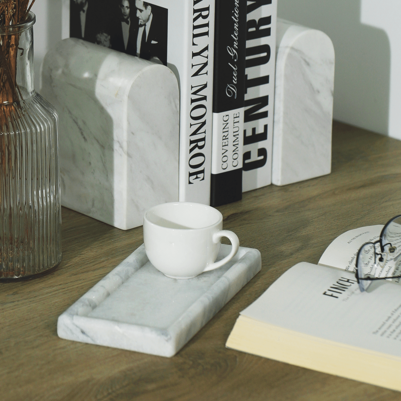 Koville-Rectangular-Marble-Tray-Namib-Fantasy-8x4-Decor-for-Bathroom