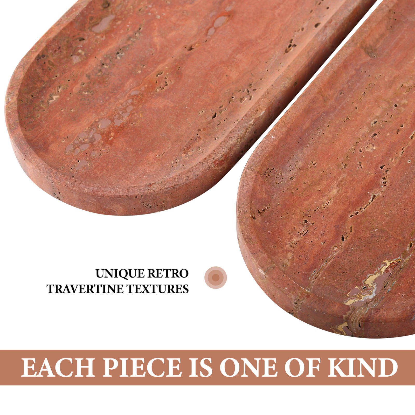 Koville-Travertine-Oval-Tray-12-Decorative-Vanity-Tray-Red-Travertine