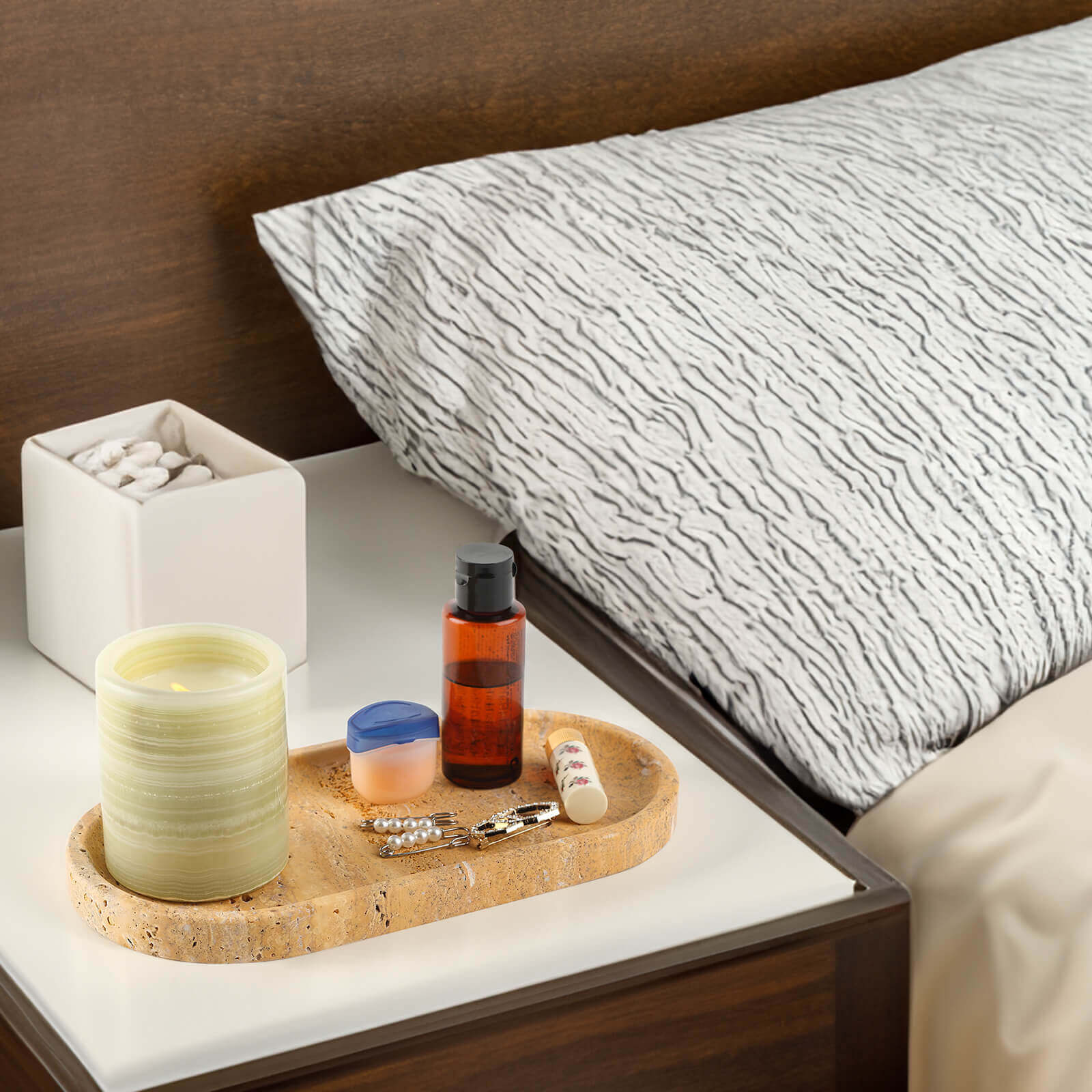 Koville-Travertine-Oval-Tray-9.8-Decorative-Vanity-Tray-Golden-Travertine