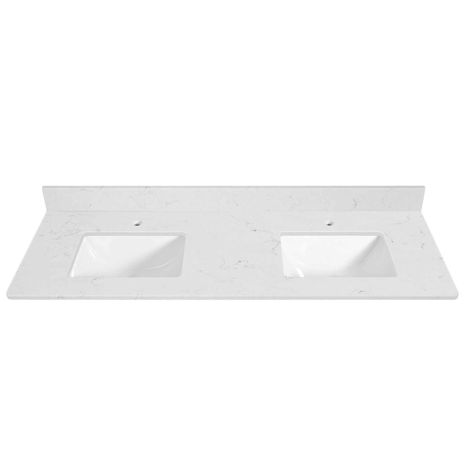 Koville Natural Stone Vanity Top in Bianco Swan