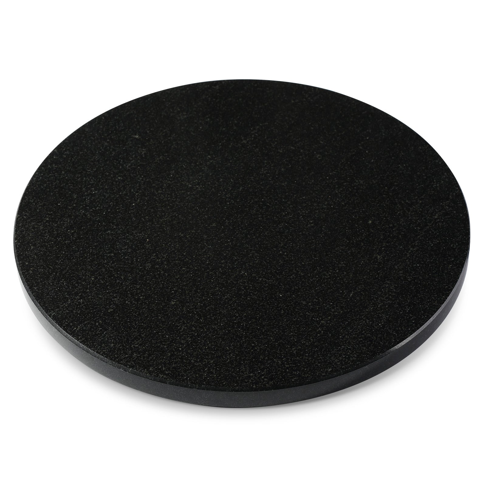 Koville 406 mm lazy susan for table serving in Zimbabwe Black natural stone