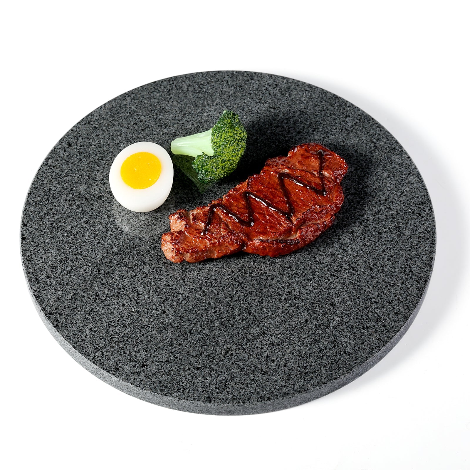 Koville round natural stone pastry board - Koville_Granite_Pastry_Board_-_round_D_280_Sesame_Black_F_1.jpg