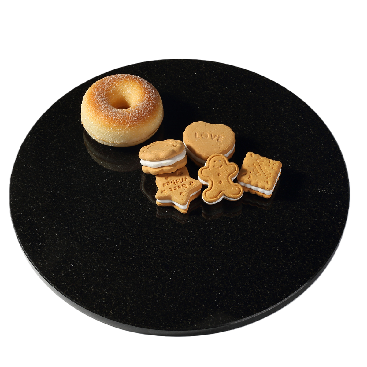 Koville round natural stone pastry board - Koville_Granite_Pastry_Board_-_round_D_280_T_10mm_Absolute_Black_1.png