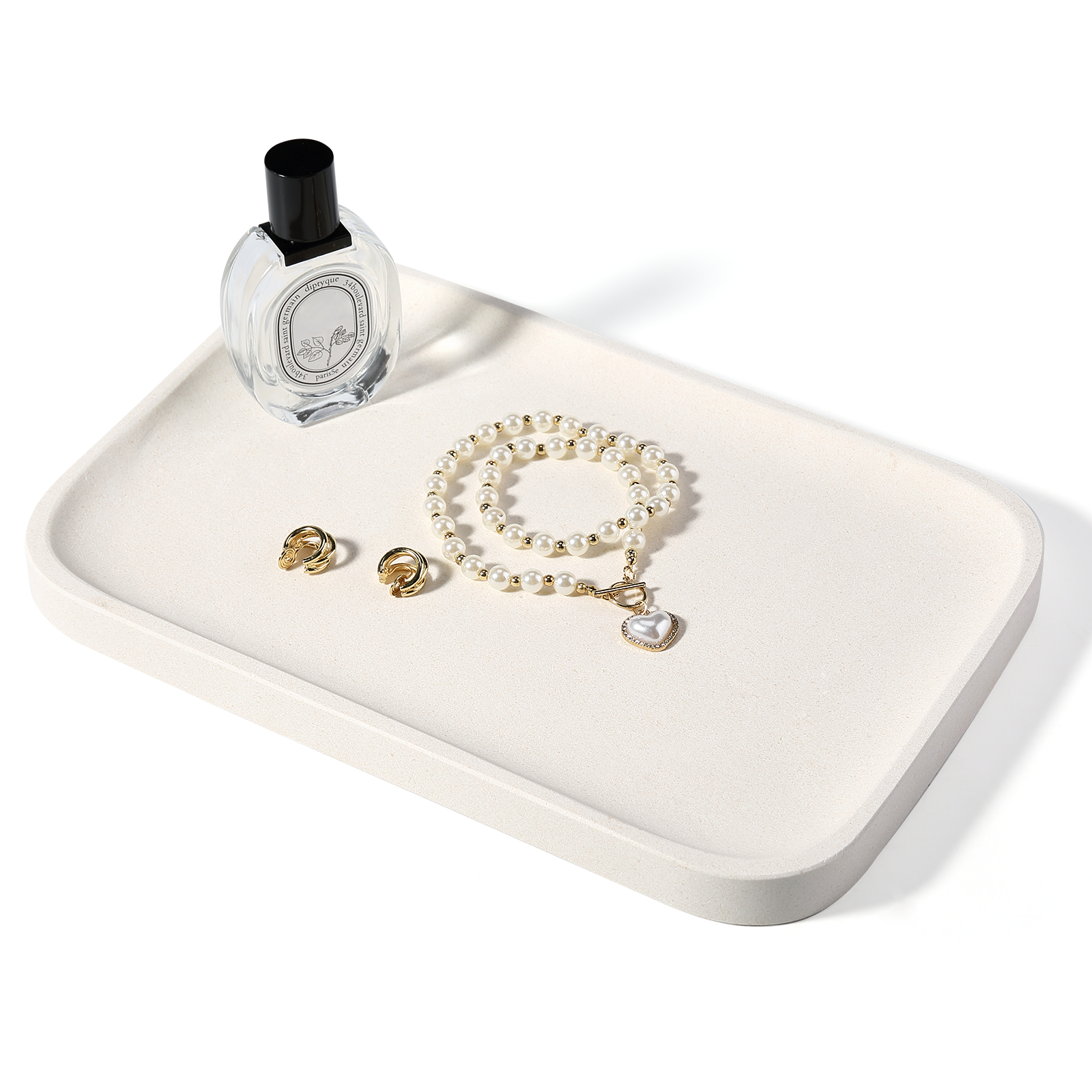 Koville Natural Stone One-Piece Square Trays in Lymra Limestone, product view 20