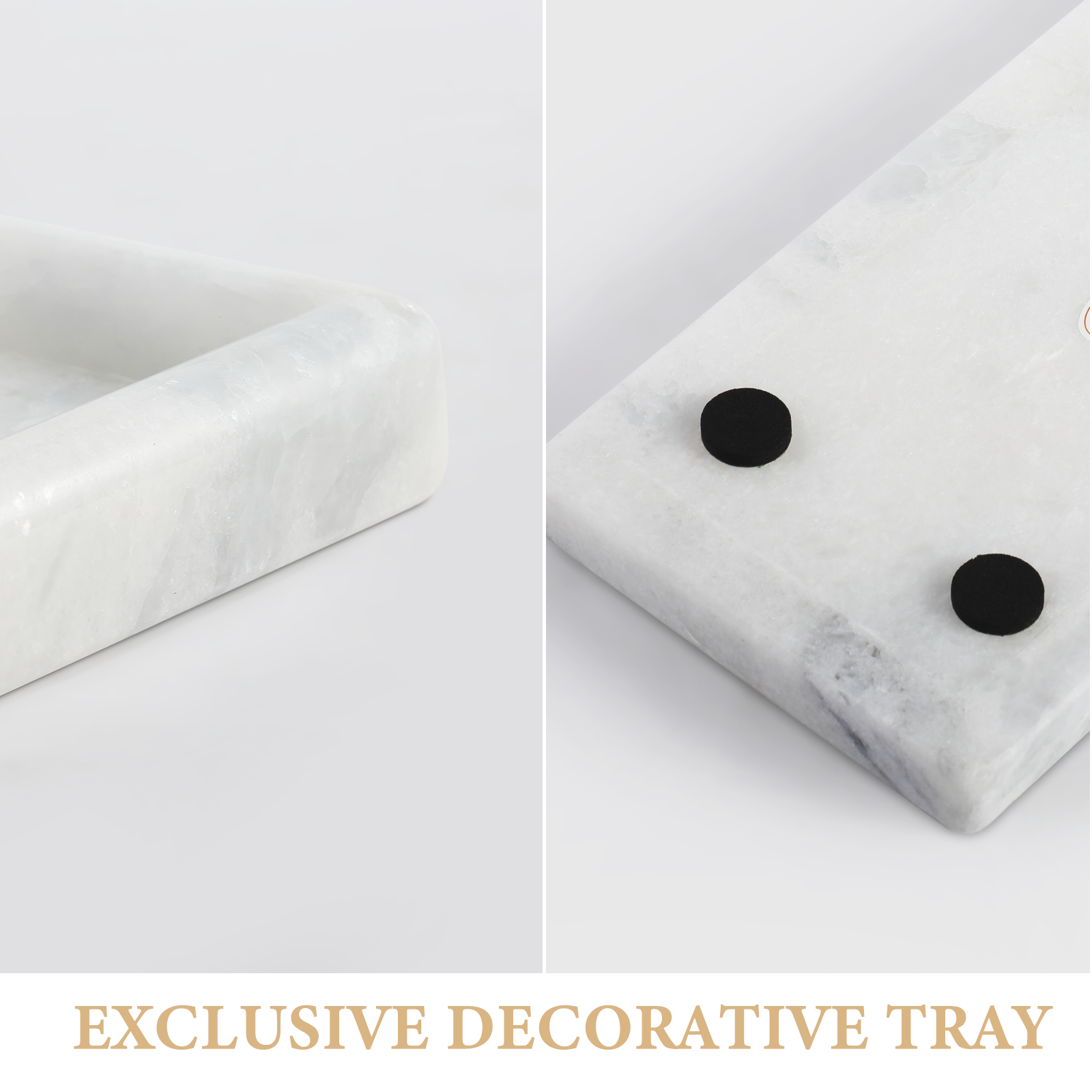 Koville Natural Stone Chess Edge Square Trays in Namib Fantasy, product view 6