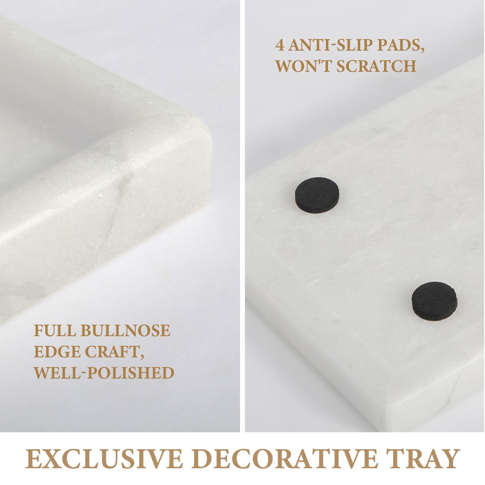 Koville Natural Stone Chess Edge Square Trays in Namib Fantasy, product view 12
