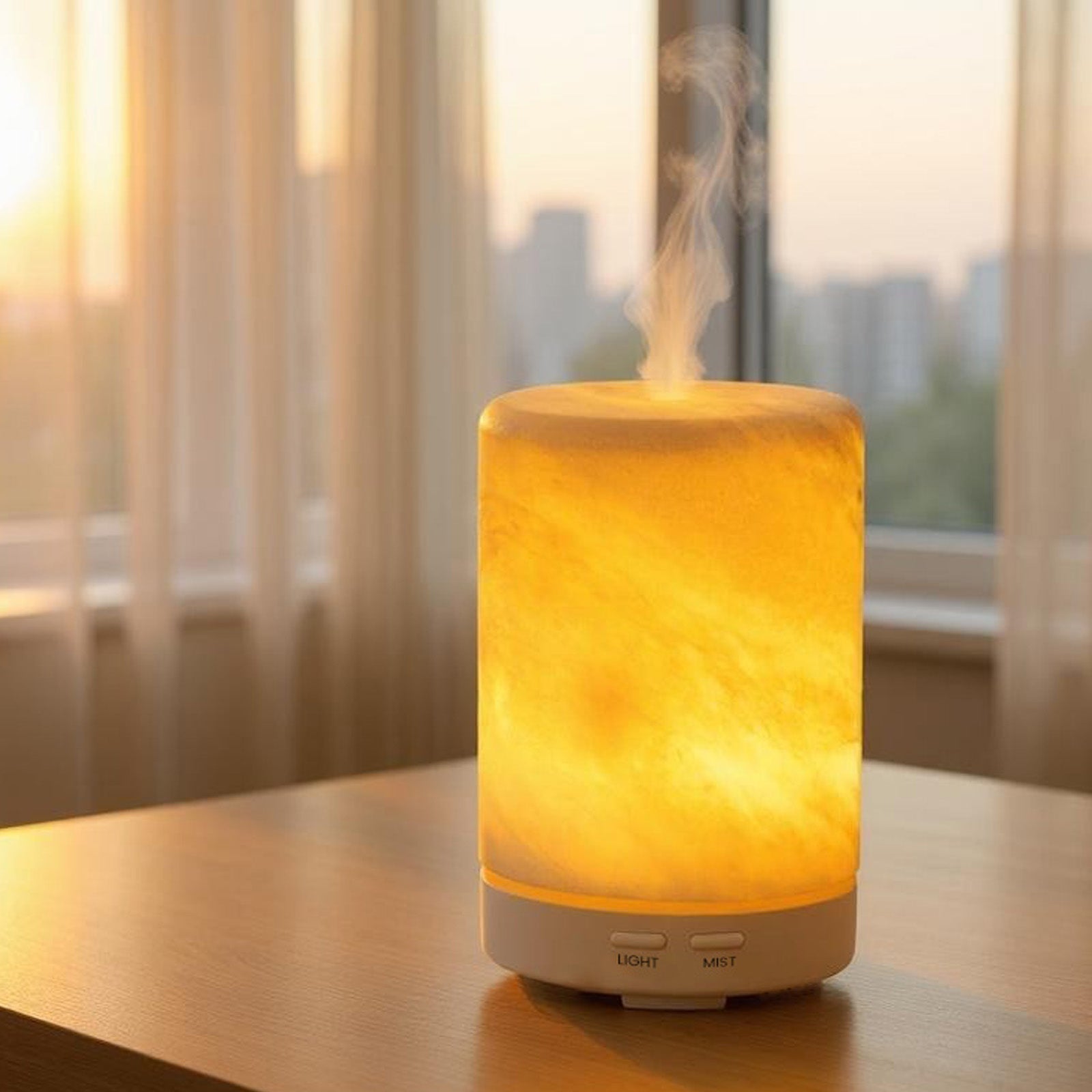 Koville marble humidifier in Namib Bianco