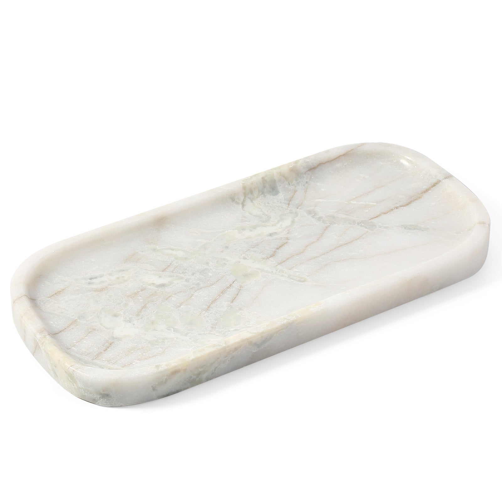 Koville Natural Stone One-Piece Square Trays in Bianco Palomino, product view 23