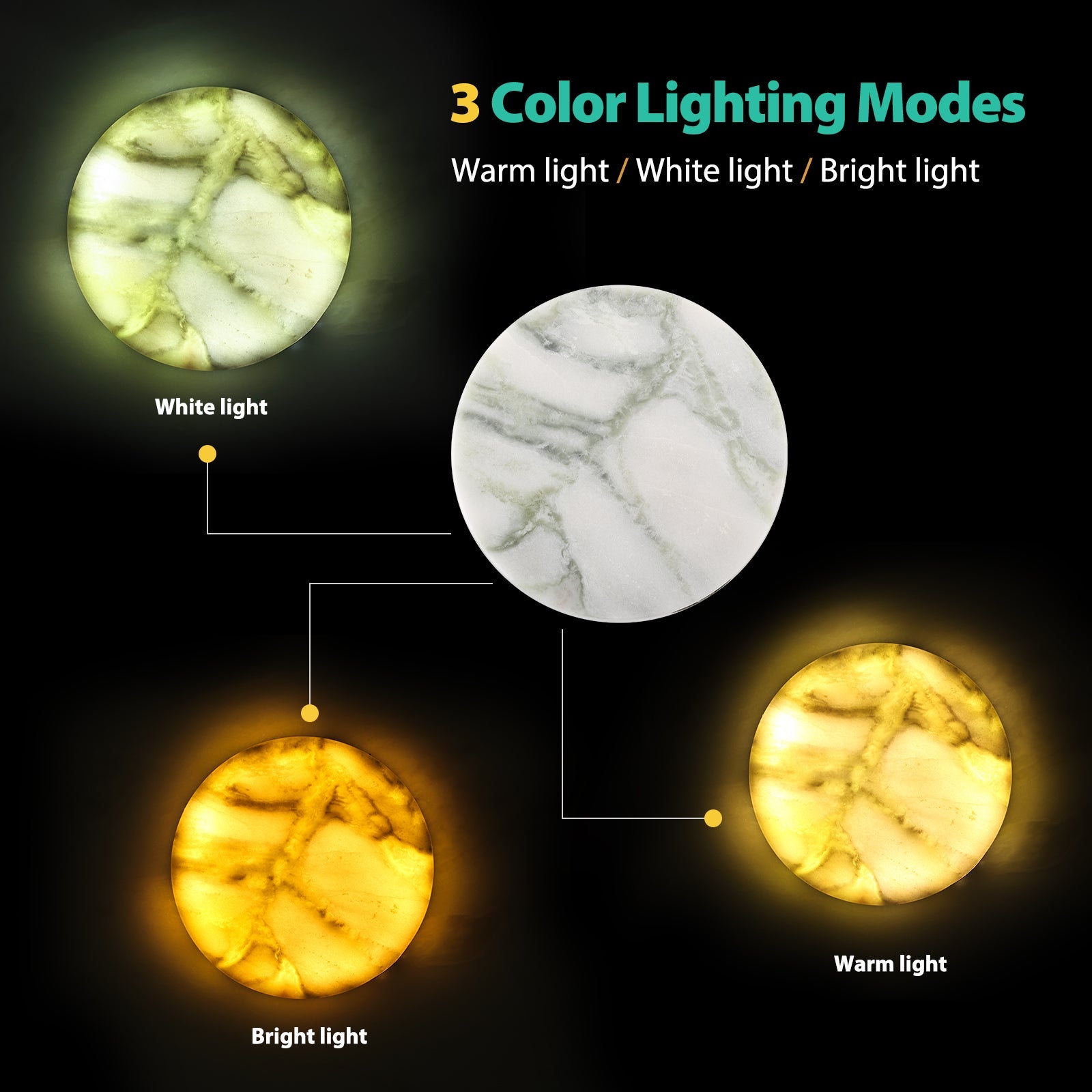 Koville led bar coaster in Bianco Palomino