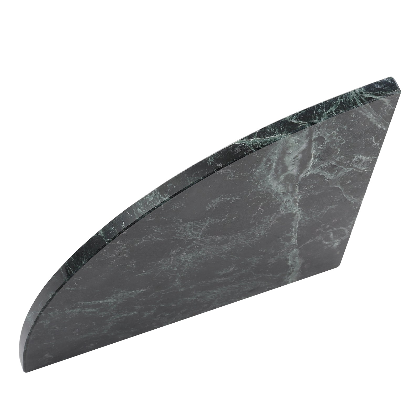 Koville Natural Marble corner shelf in Indian Green for a bathroom corner