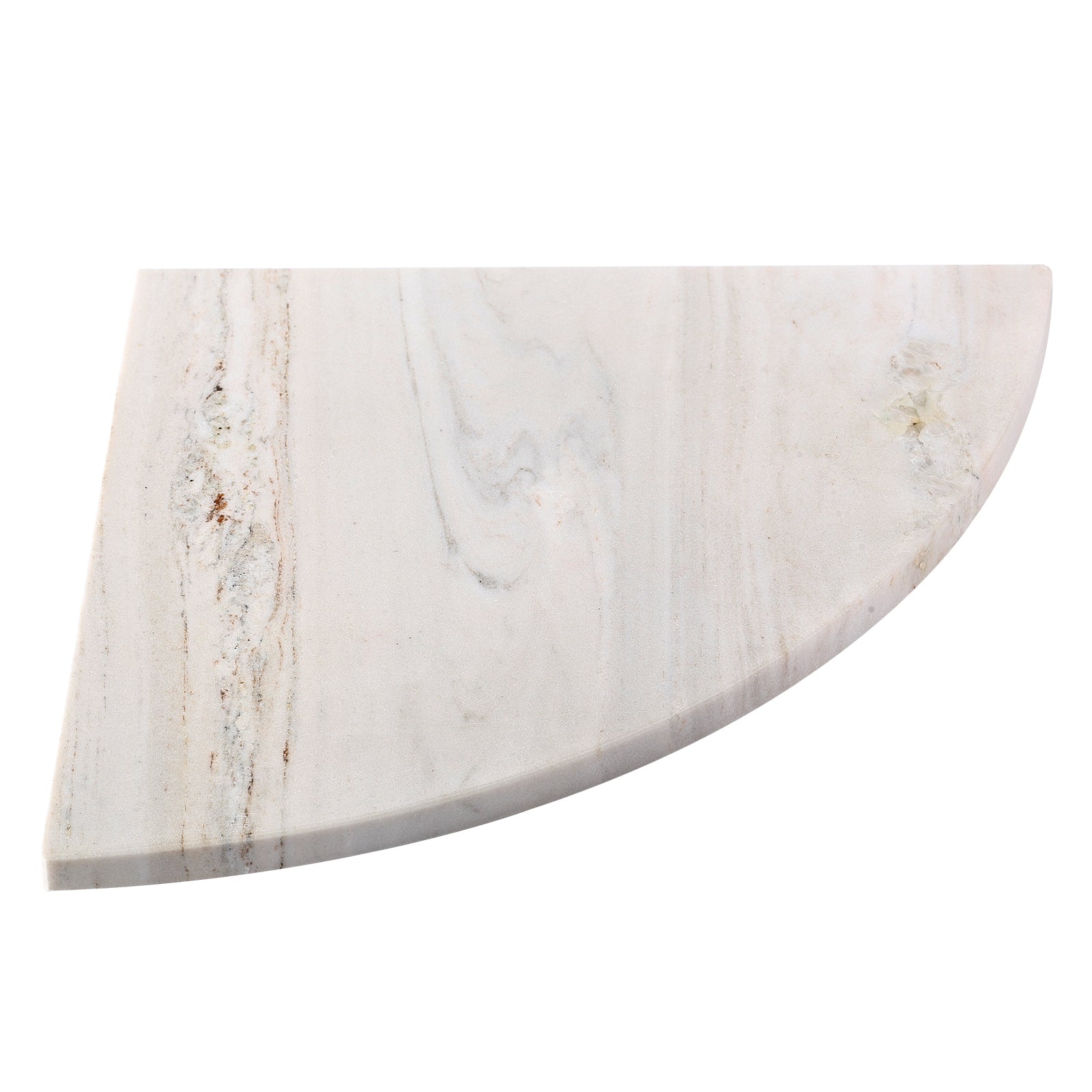 Koville Natural Marble corner shelf in Palissandro Classico for a bathroom corner