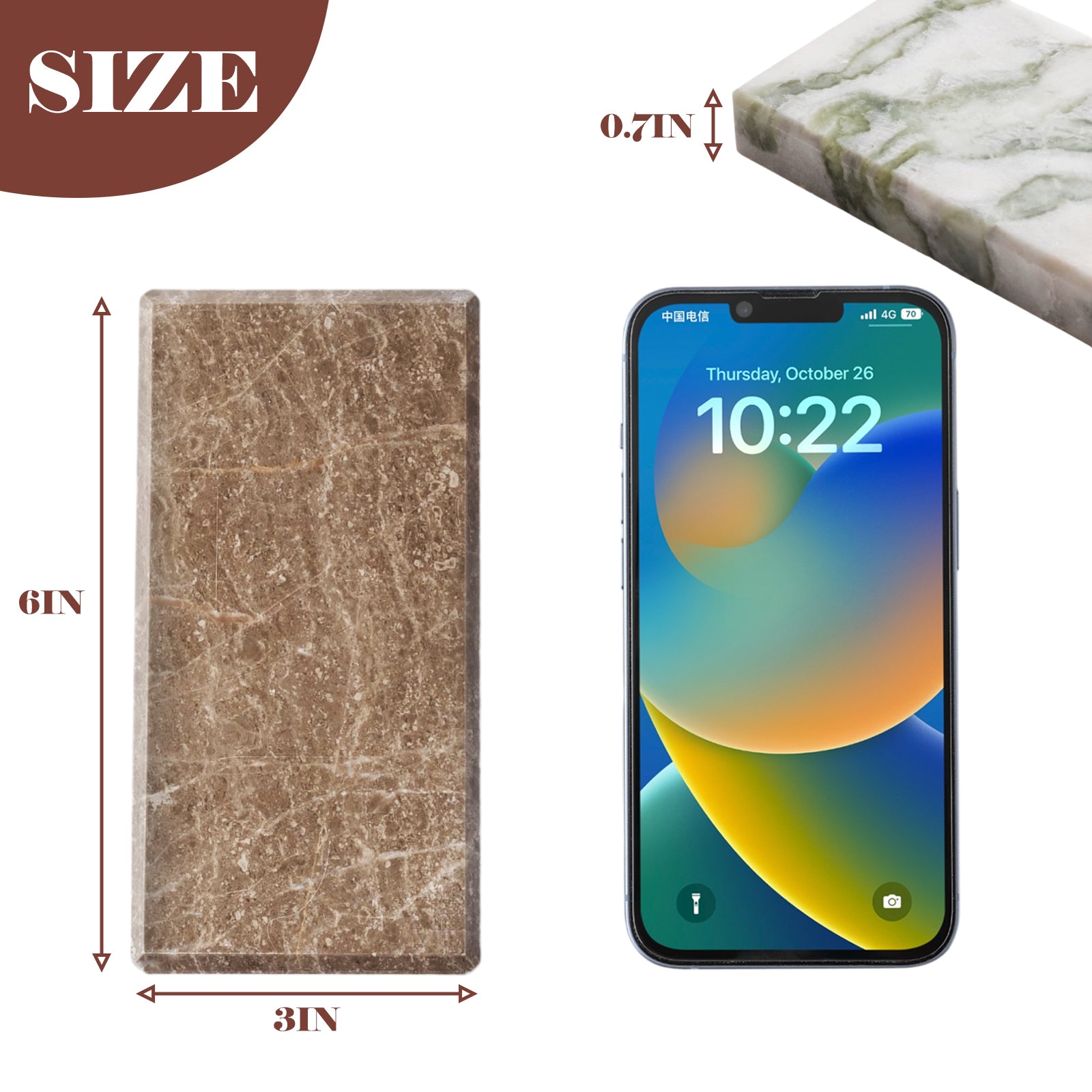 Koville Natural Stone Display Bases in Victory Grey, product view 29