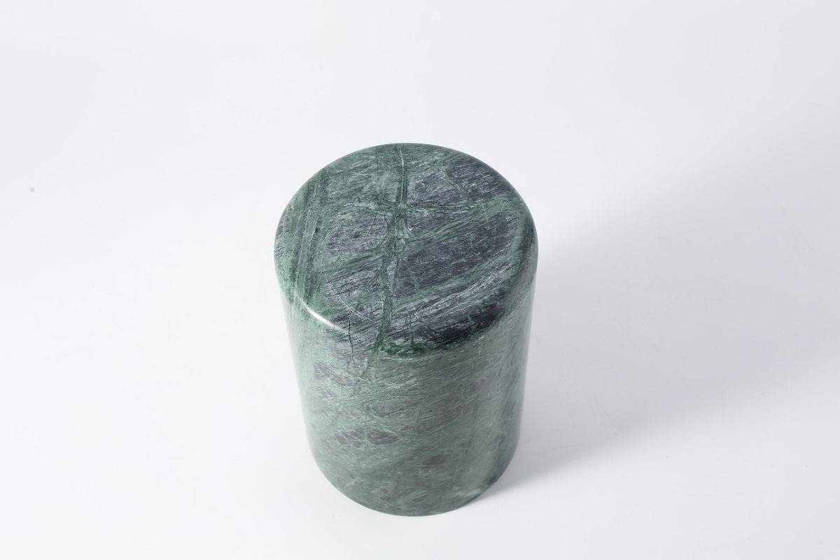 Koville Marble Utensil Holder for Kitchen Countertops, 5.1 × 7.1 in – Indian Green, view 4