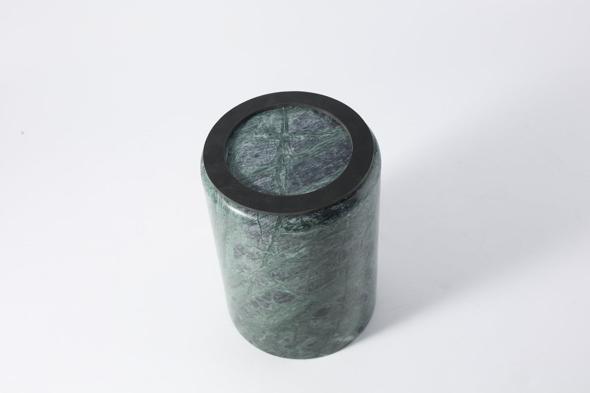 Koville Marble Utensil Holder for Kitchen Countertops, 5.1 × 7.1 in – Indian Green, view 5