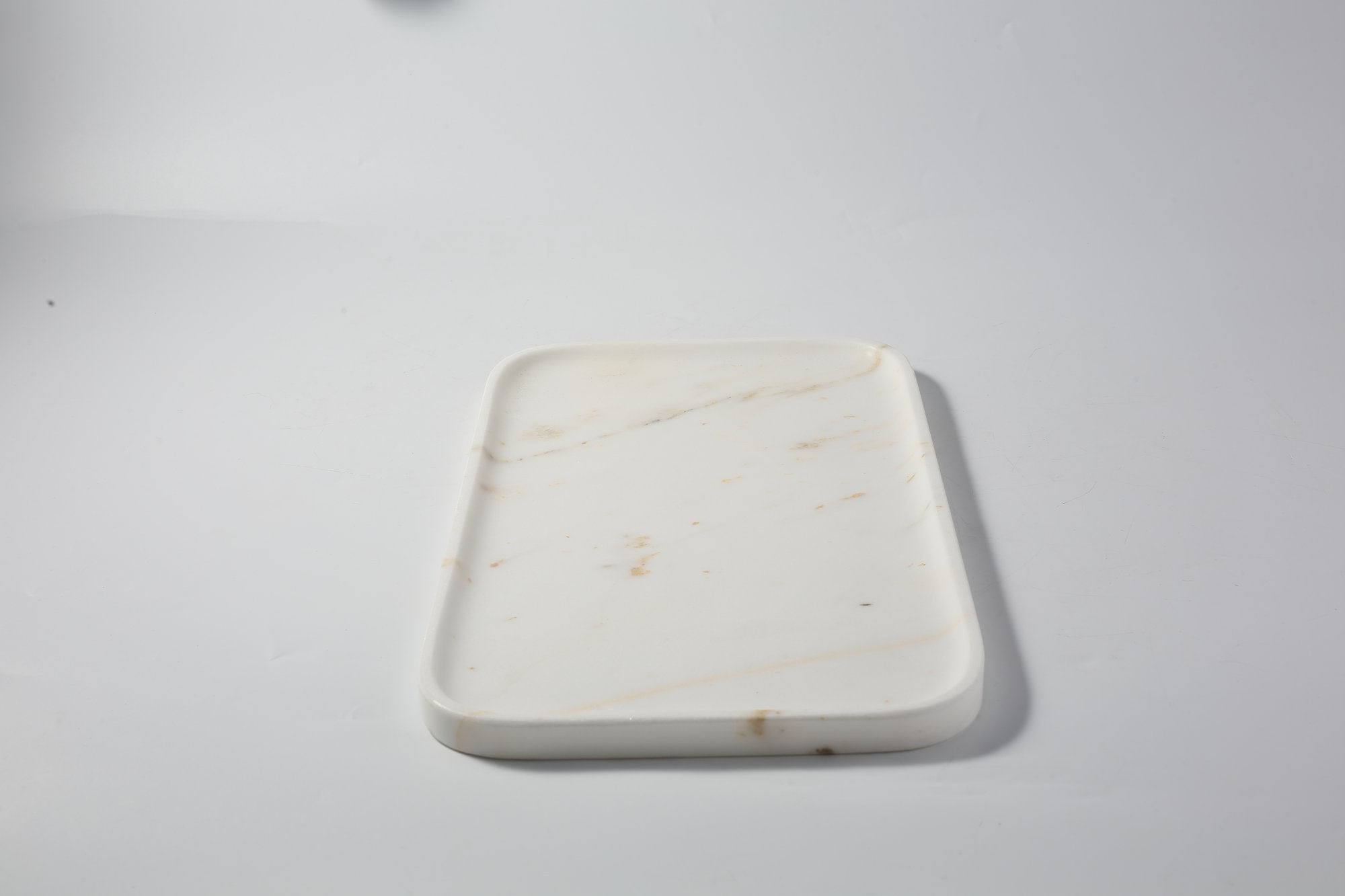 Koville Natural Stone One-Piece Square Trays in Golden Calacatta, product view 52